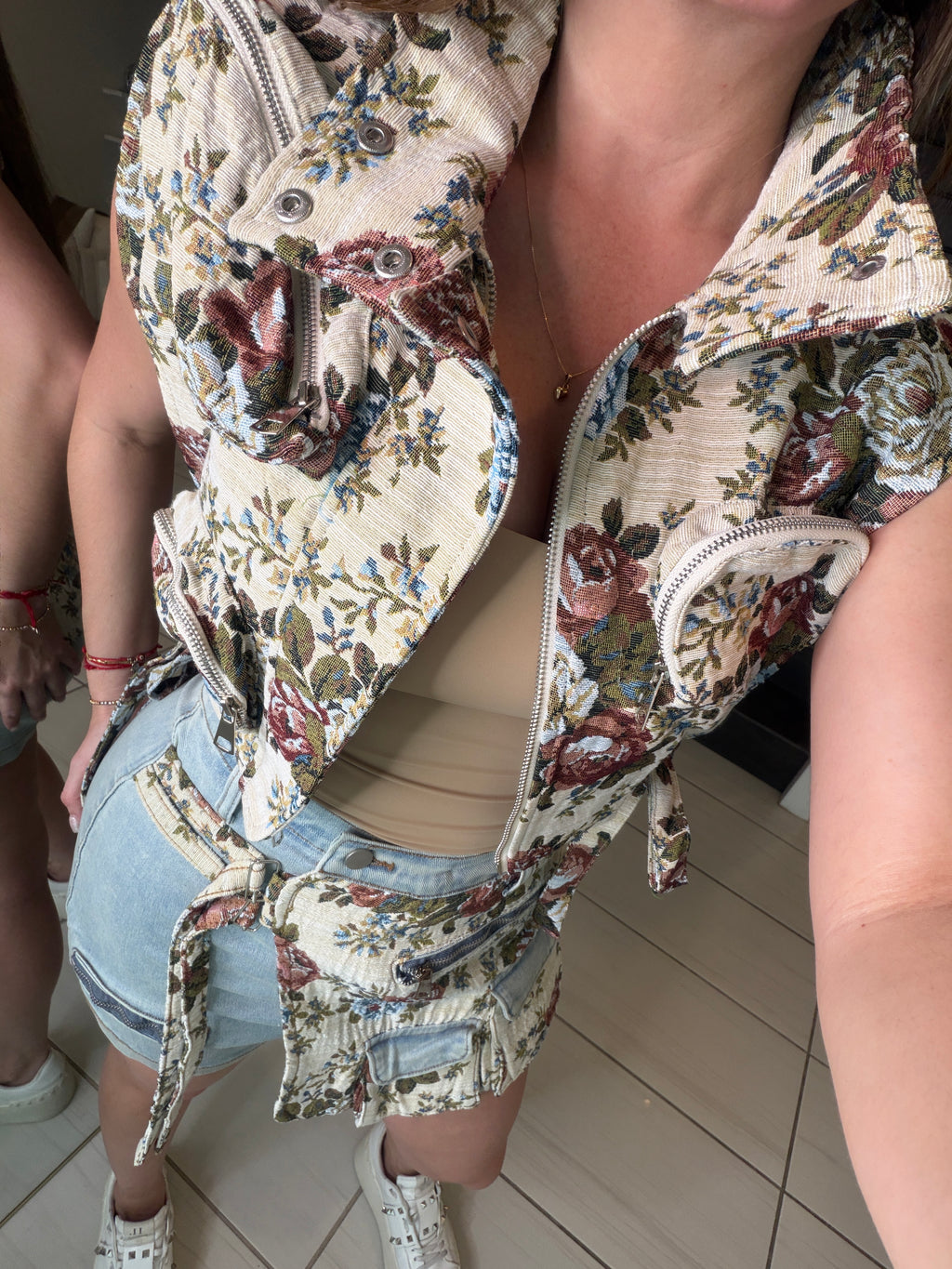 Mediterranean Denim Short Set