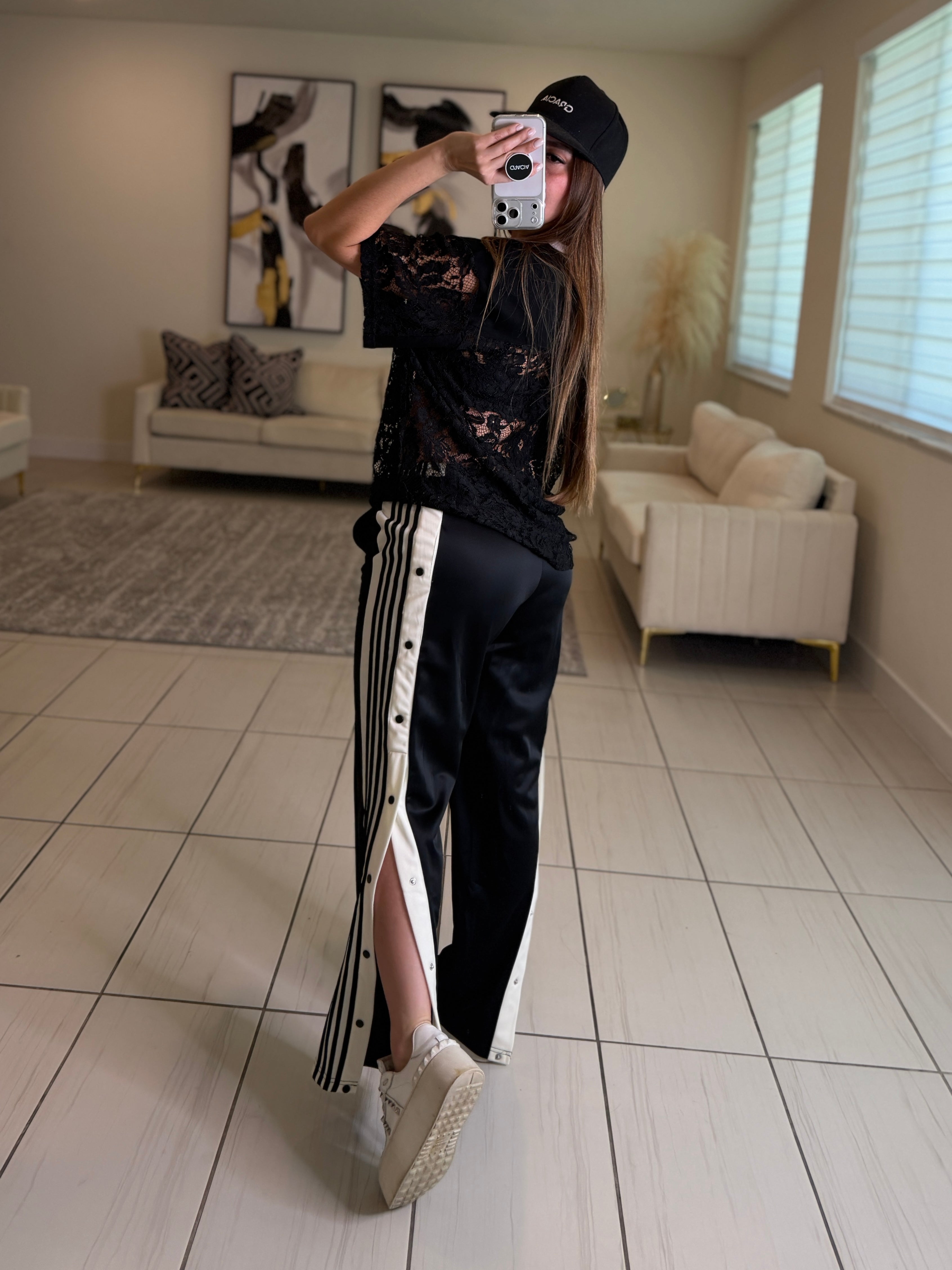 Sporty Chic Black Comfy Pant Set