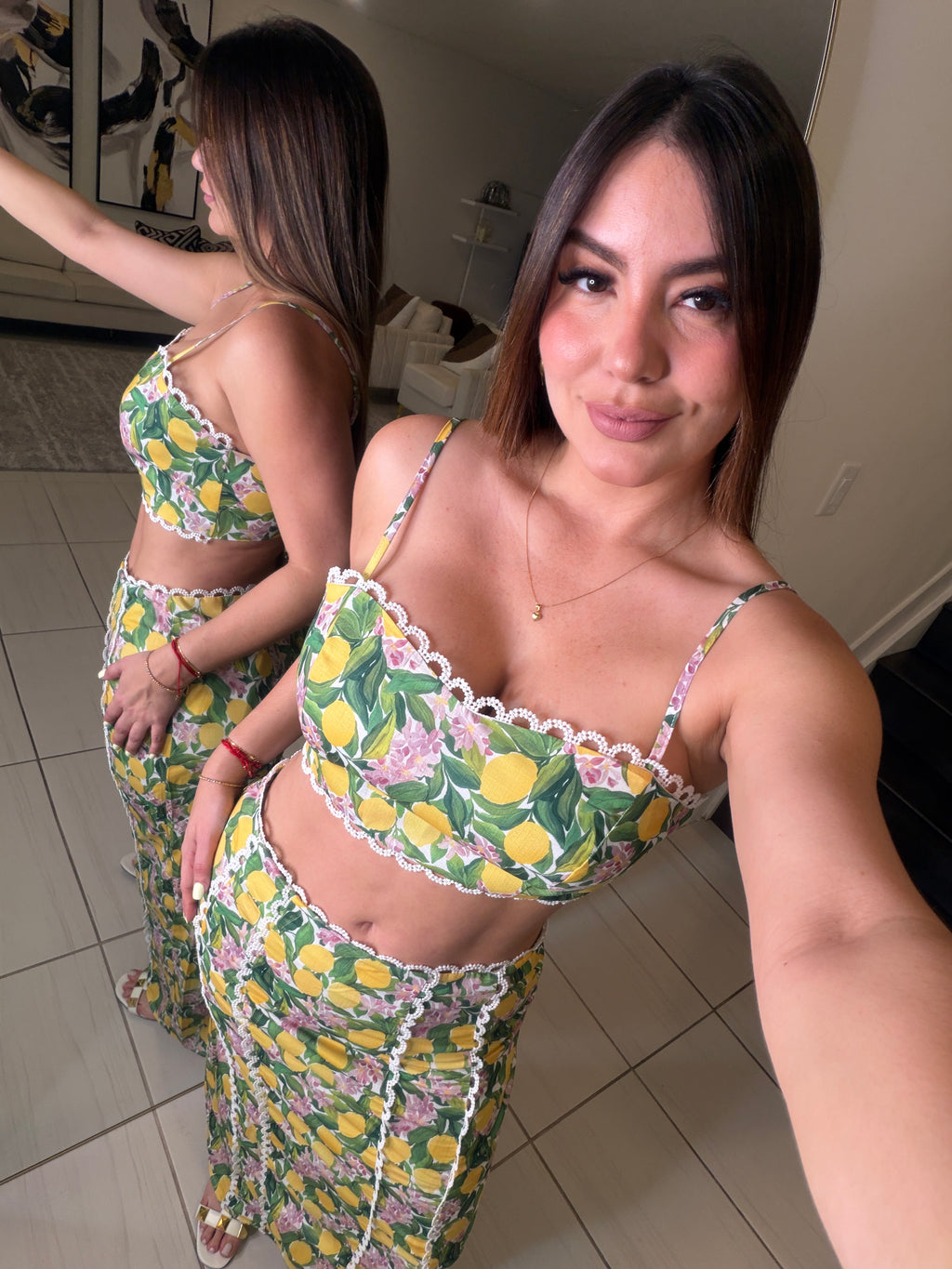 Amalfi Blossom Skirt Set