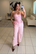 Graceful Muse Pink Barrel Pants