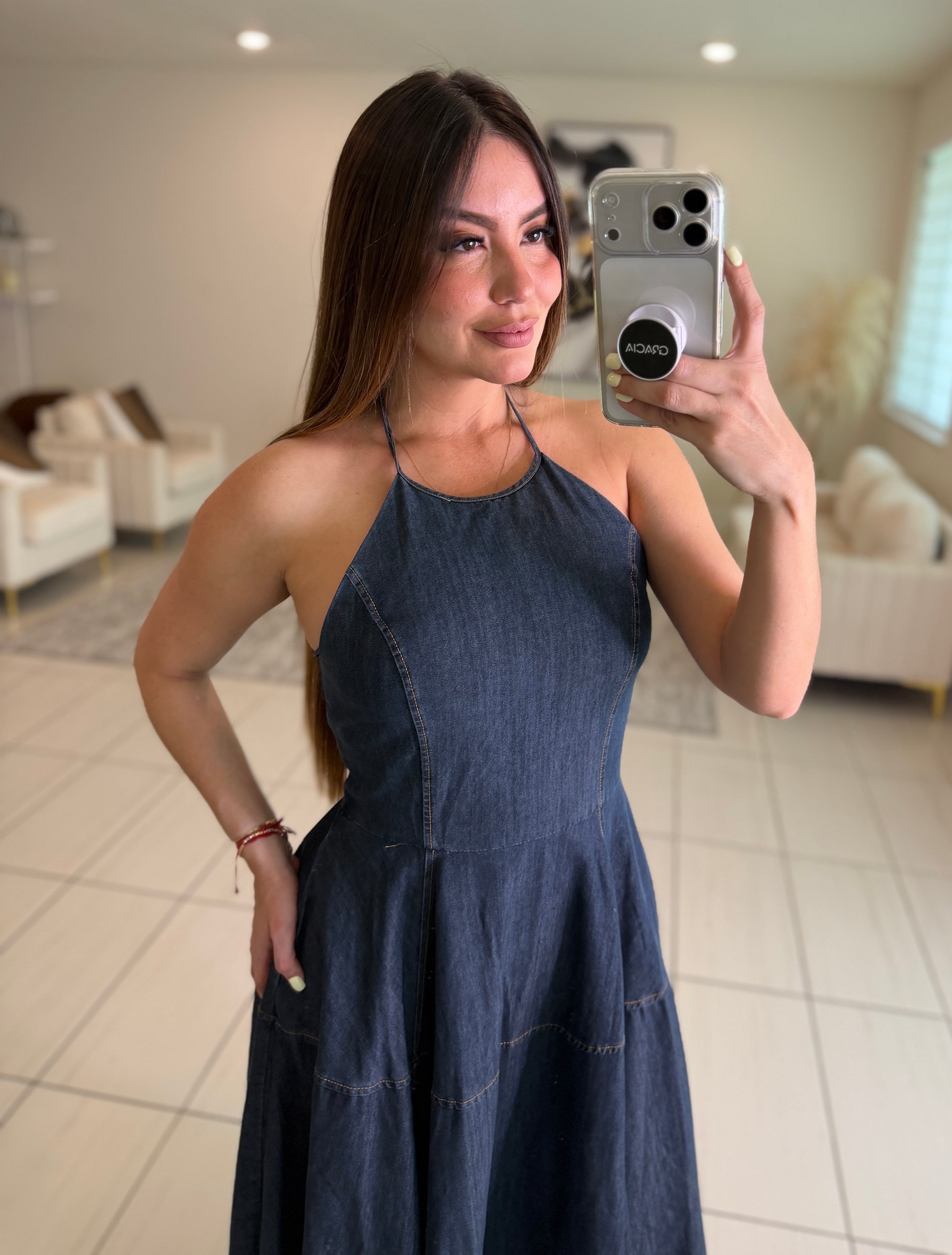 Pretty Sweet Denim Dress