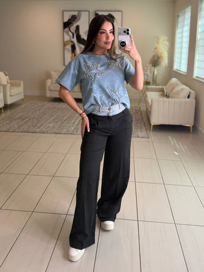 Like a Star Blue Top