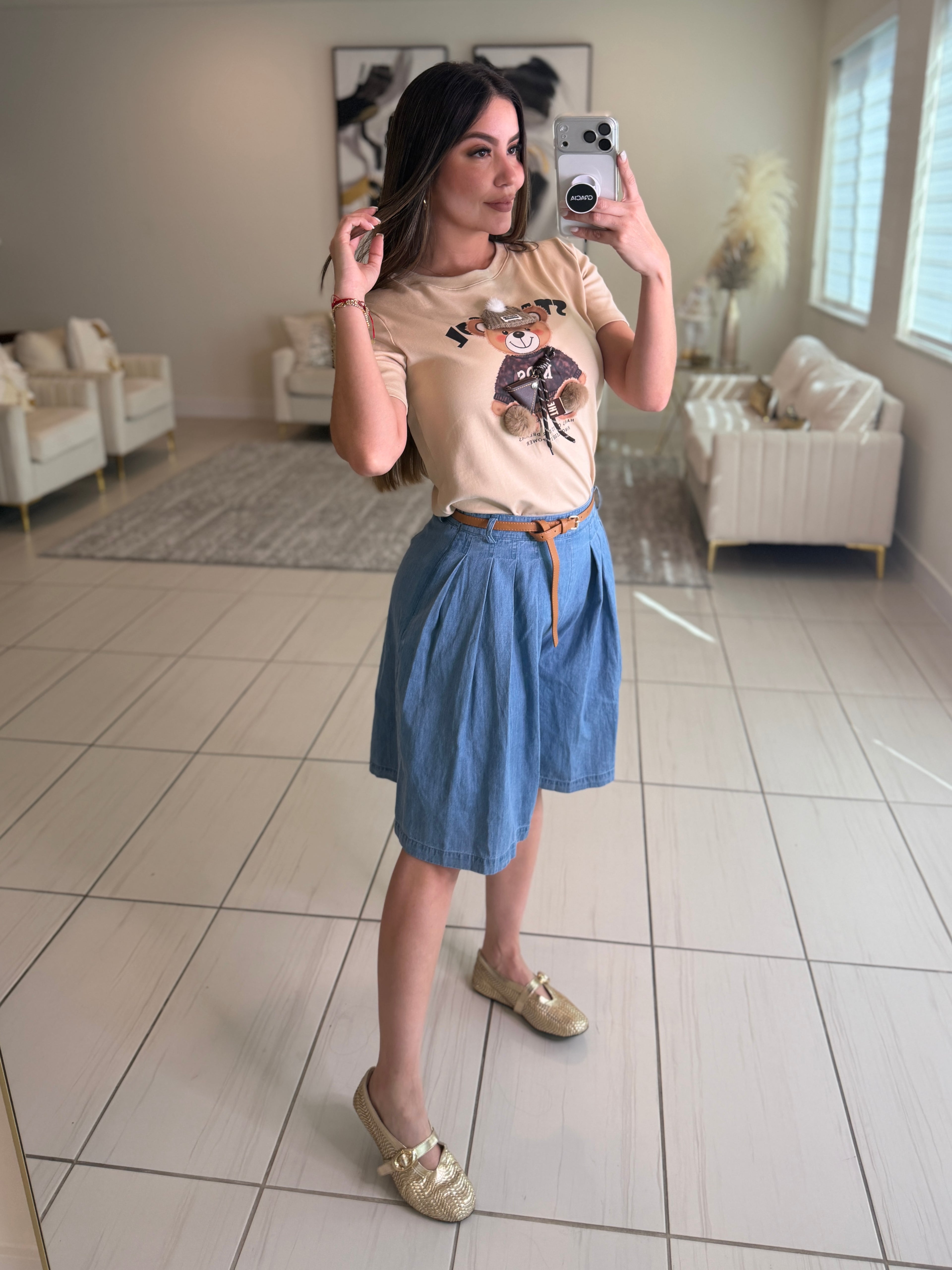 Refined Motion Blue Denim Short