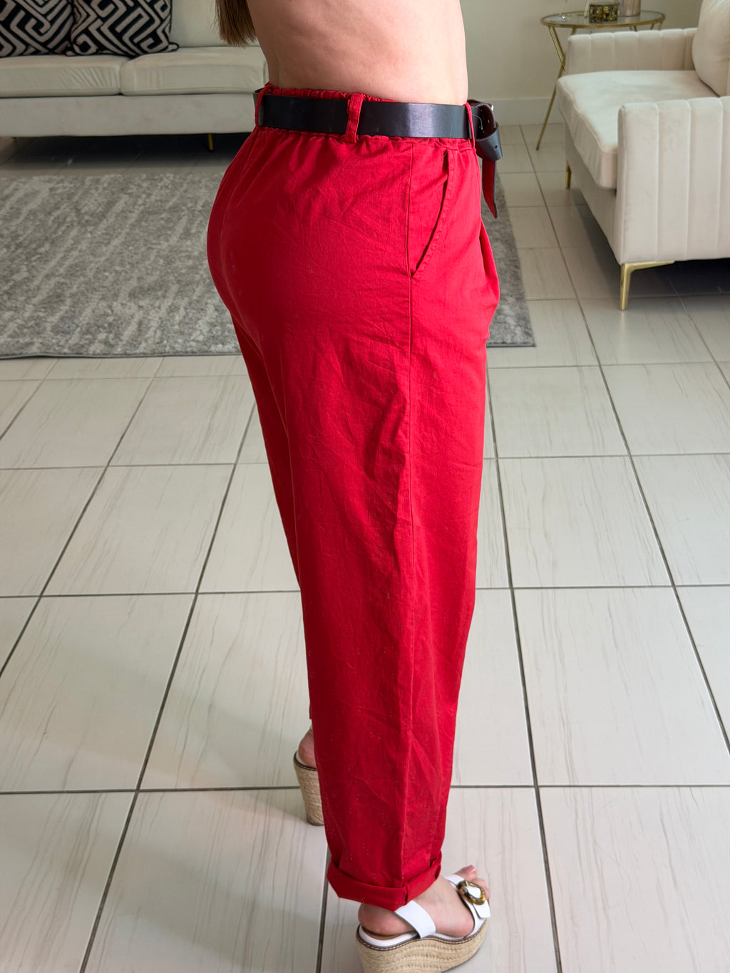Monarch Edit Red Jogger Pants