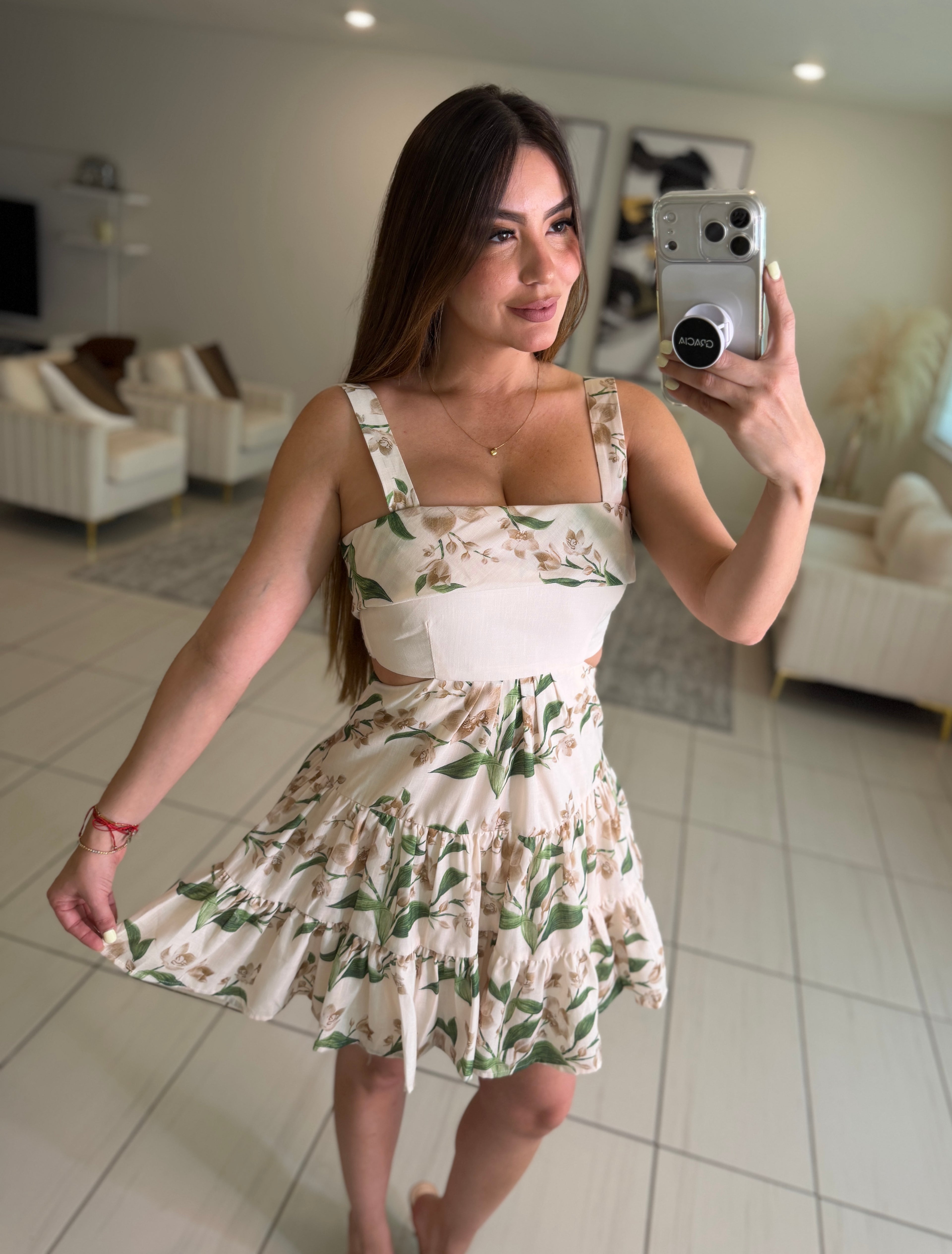 Romantic Haven Beige Dress
