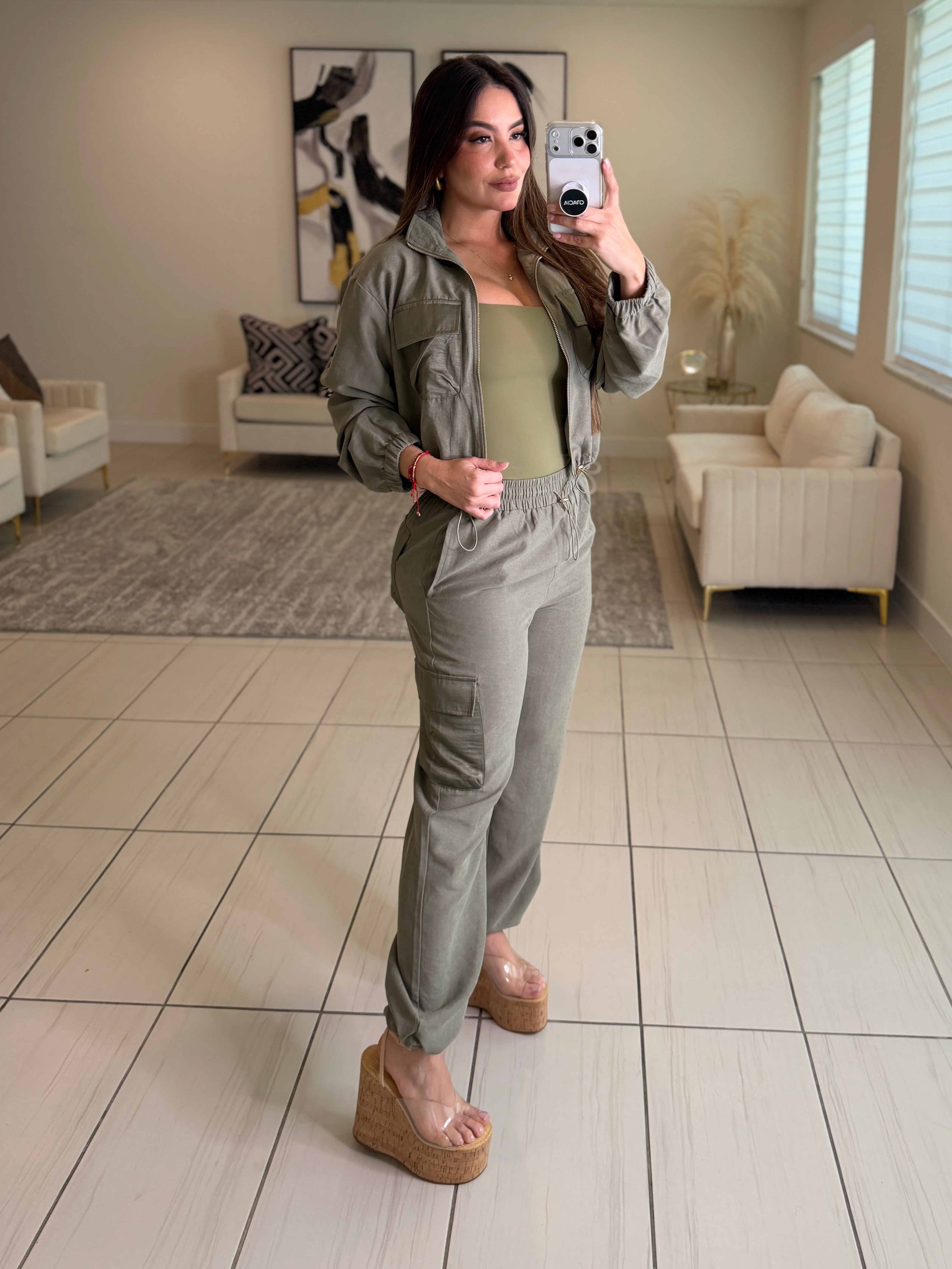 Magnetic Allure Green Pant Set