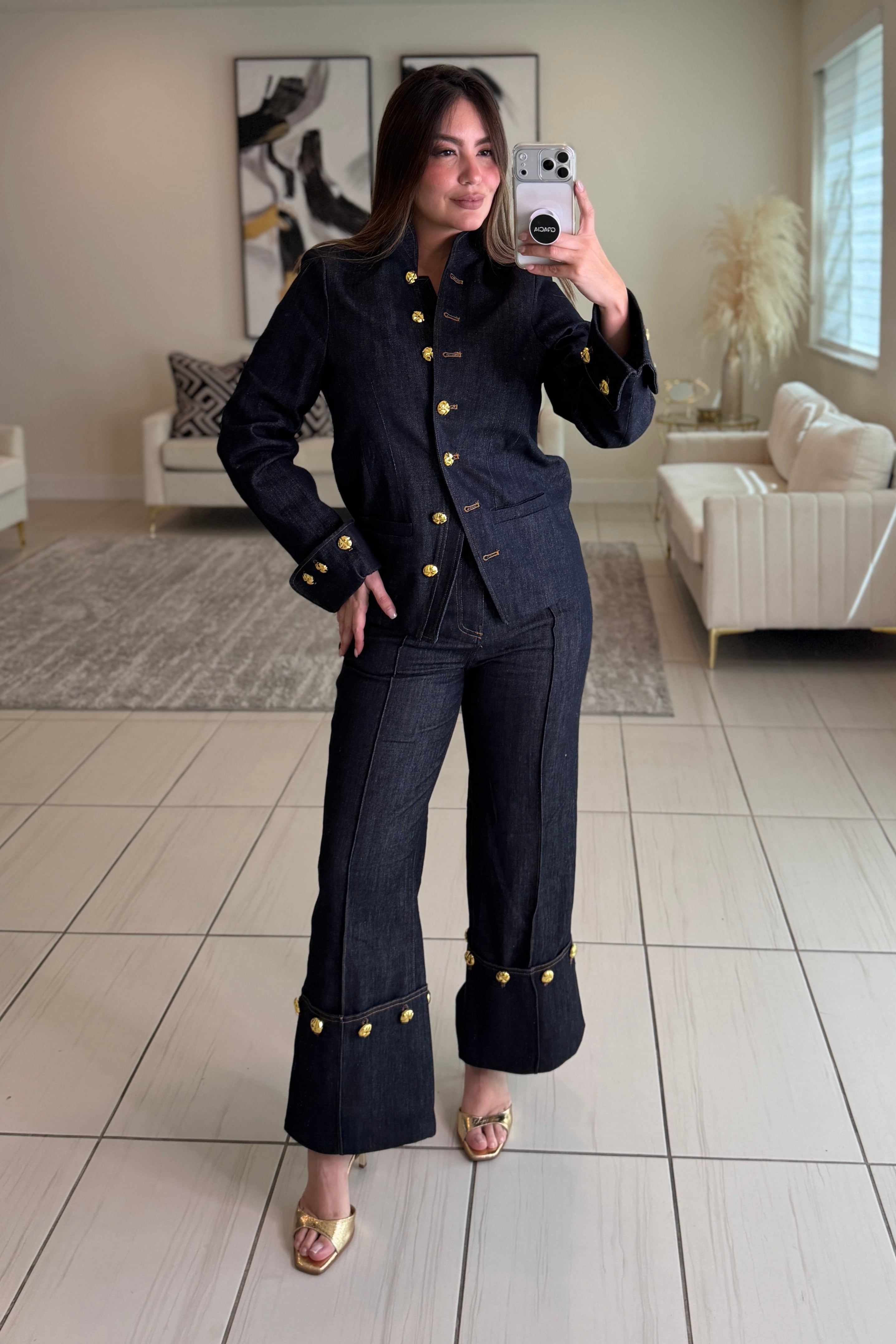 Pirate Rebellion Dark Denim Pant Set