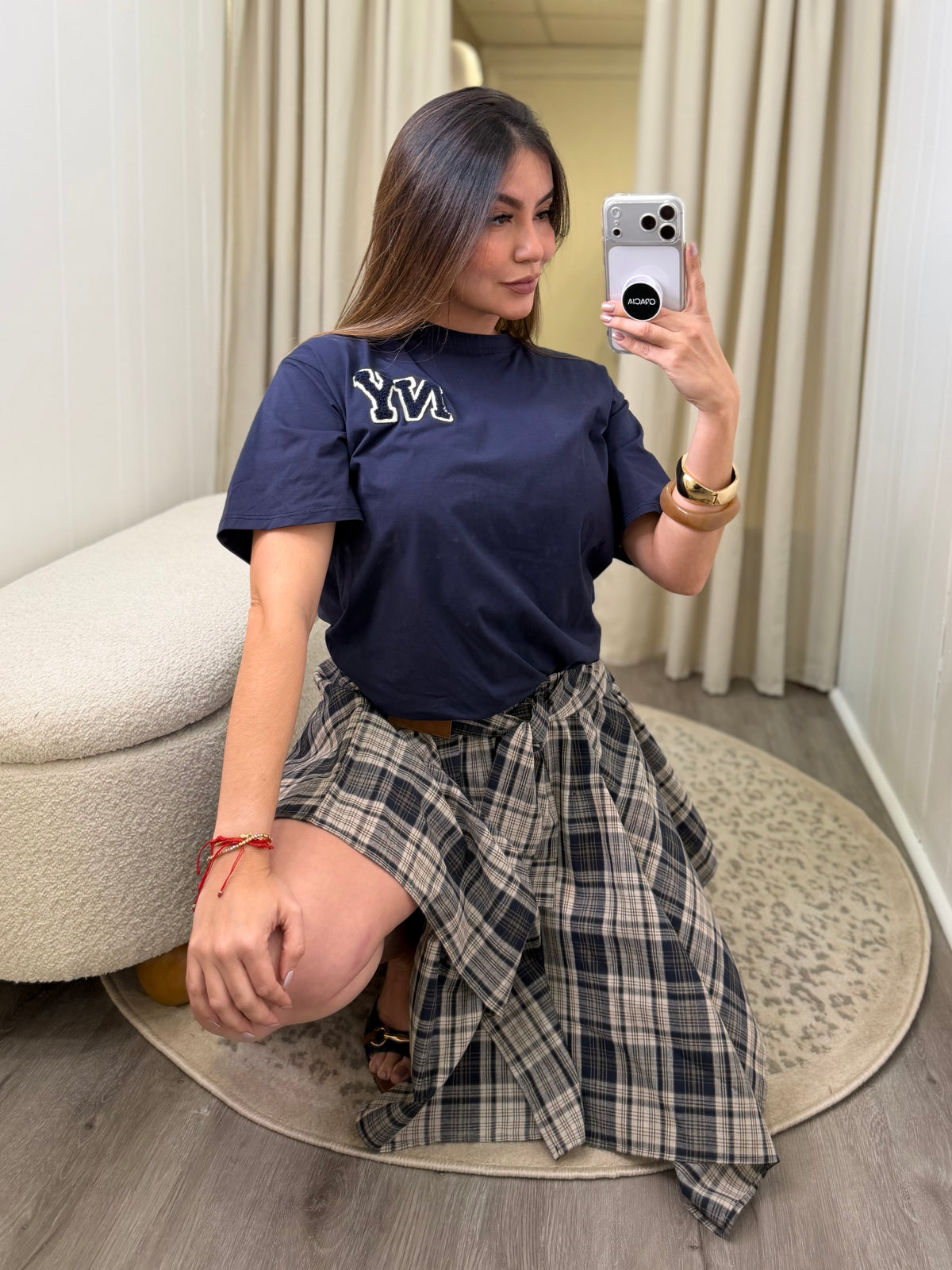 New York Varsity Navy Blue Tshirt