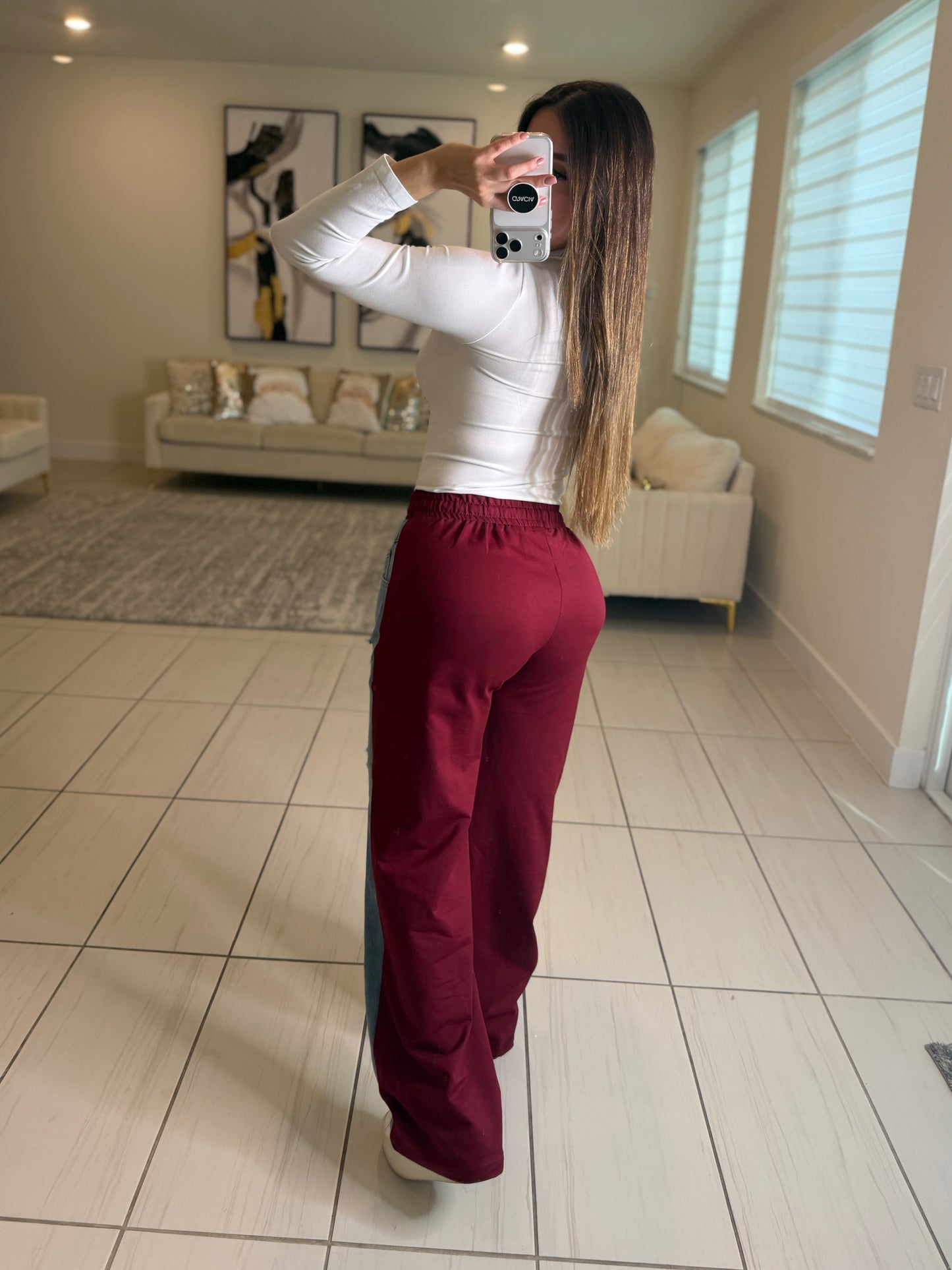 Iconic Wine and Denim Contrast Set