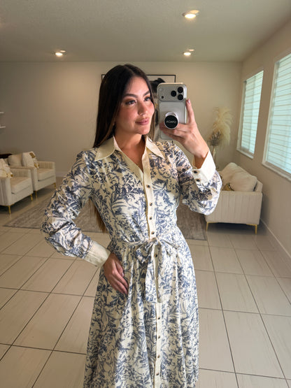 Power Stance Beige Maxi Dress