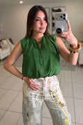 Bubble Green Top