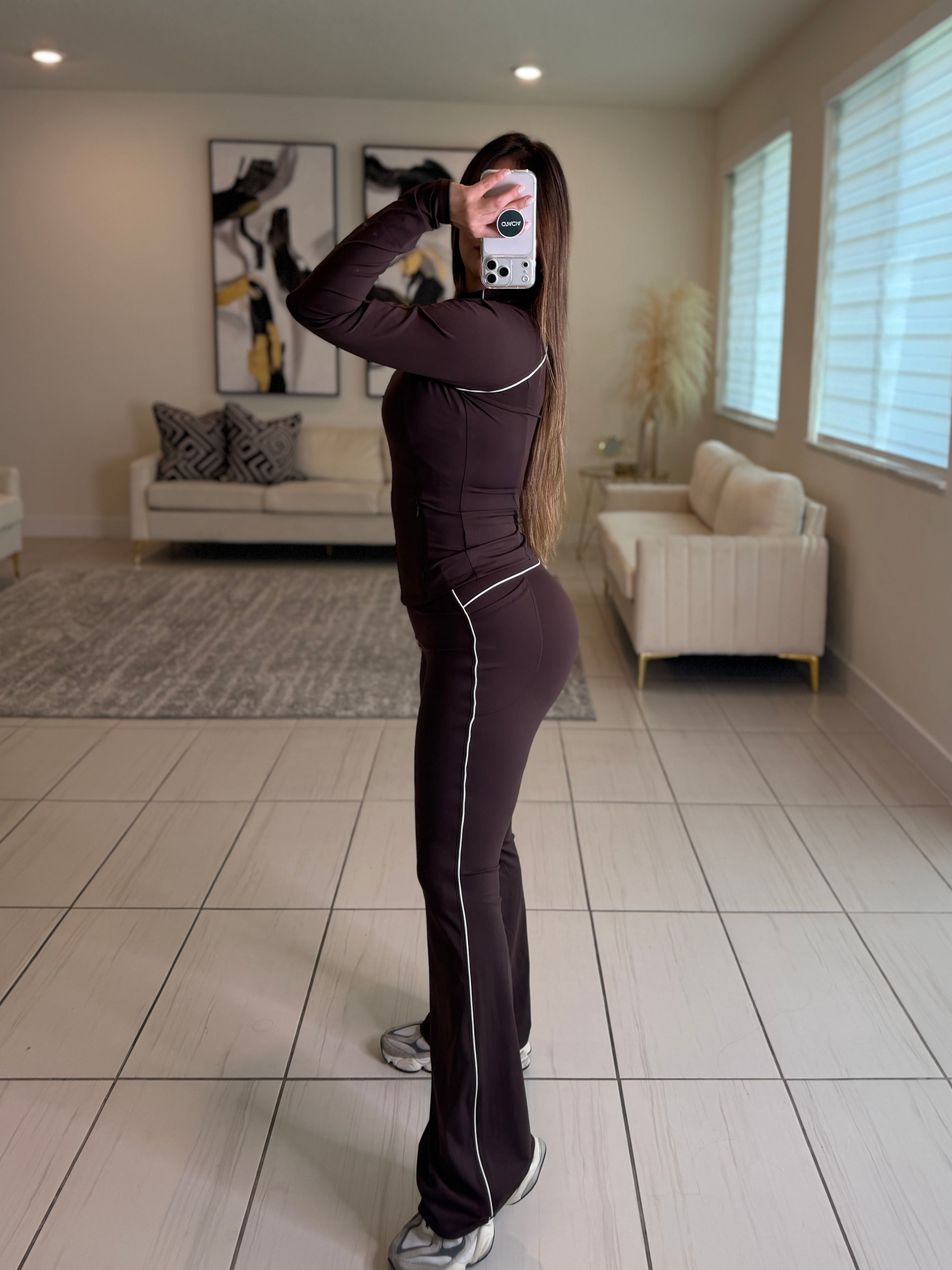 Airbrush Halo Brown Pants Set