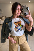 Cutest Charming Bear White Tshirt