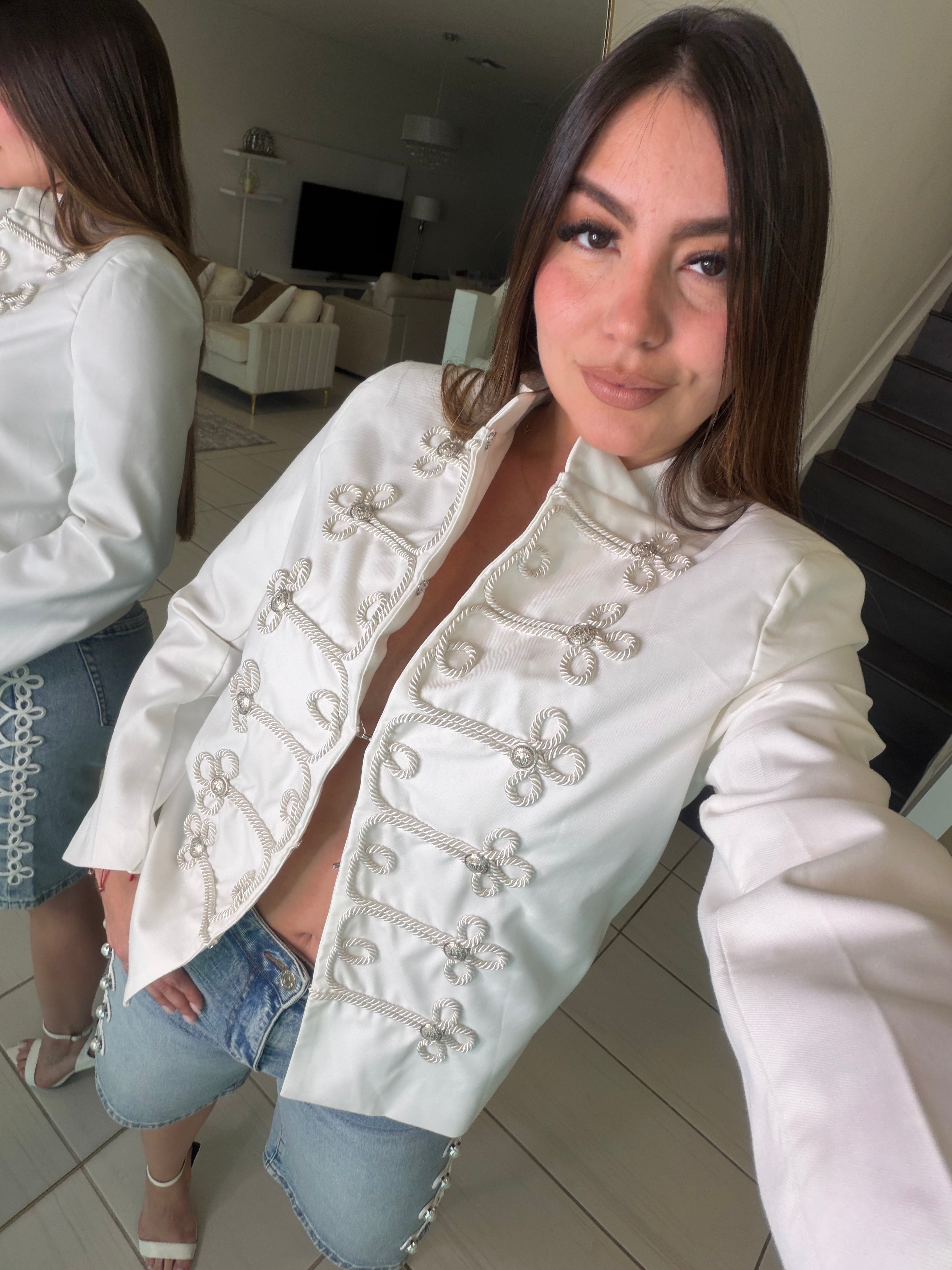 Napoleon Muse White Blazer