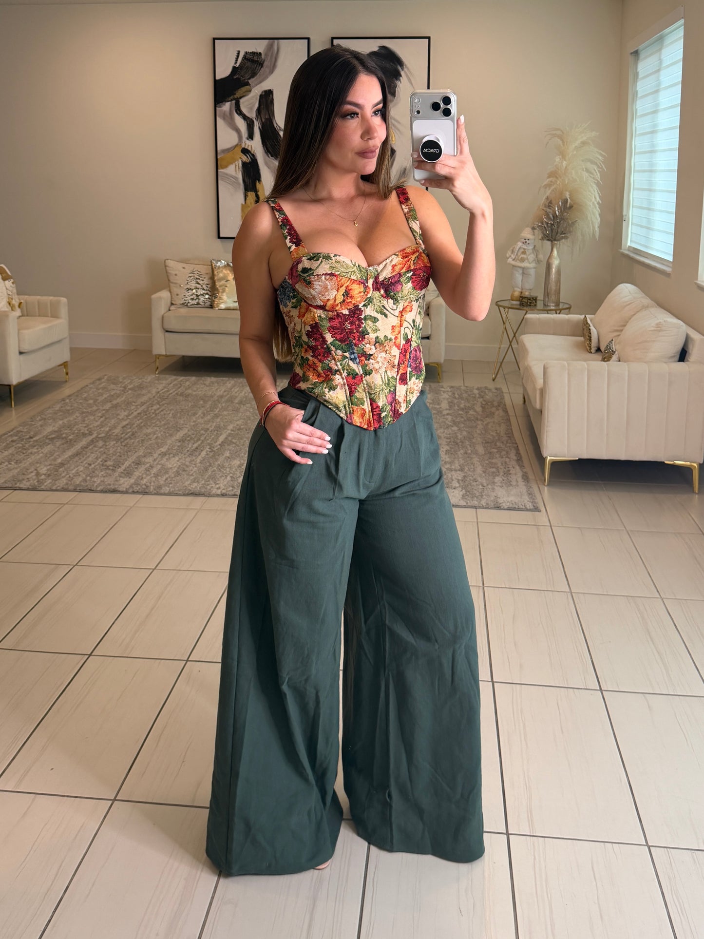 Gravity Flow Balloon Green Pants