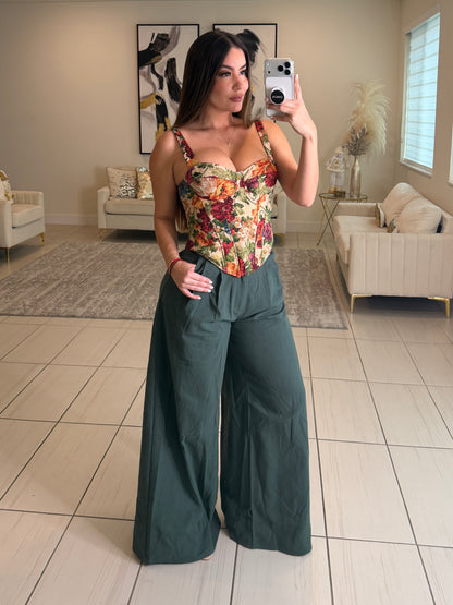 Gravity Flow Balloon Green Pants