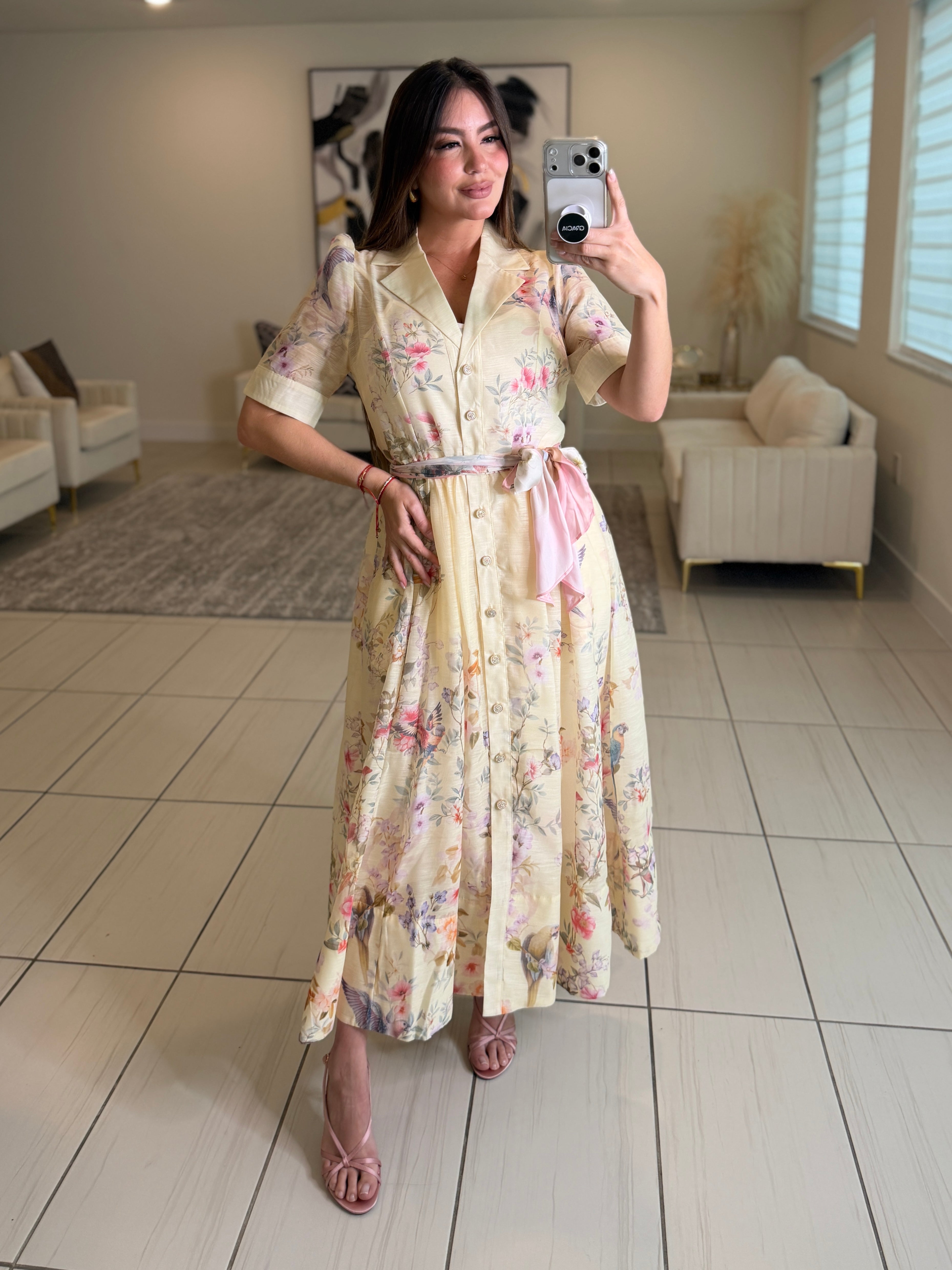 Radiant Reverie Yellow Dress