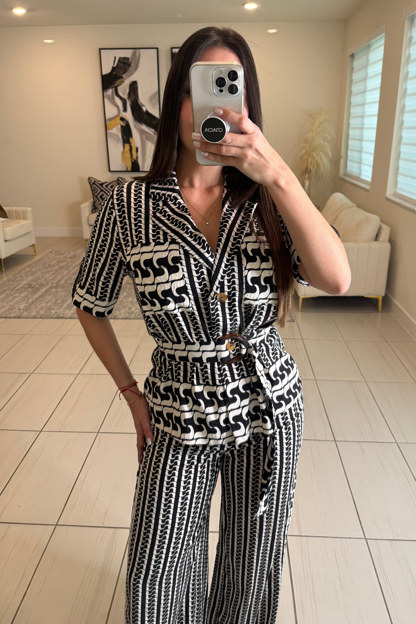 Modern Motion Black Pant Set