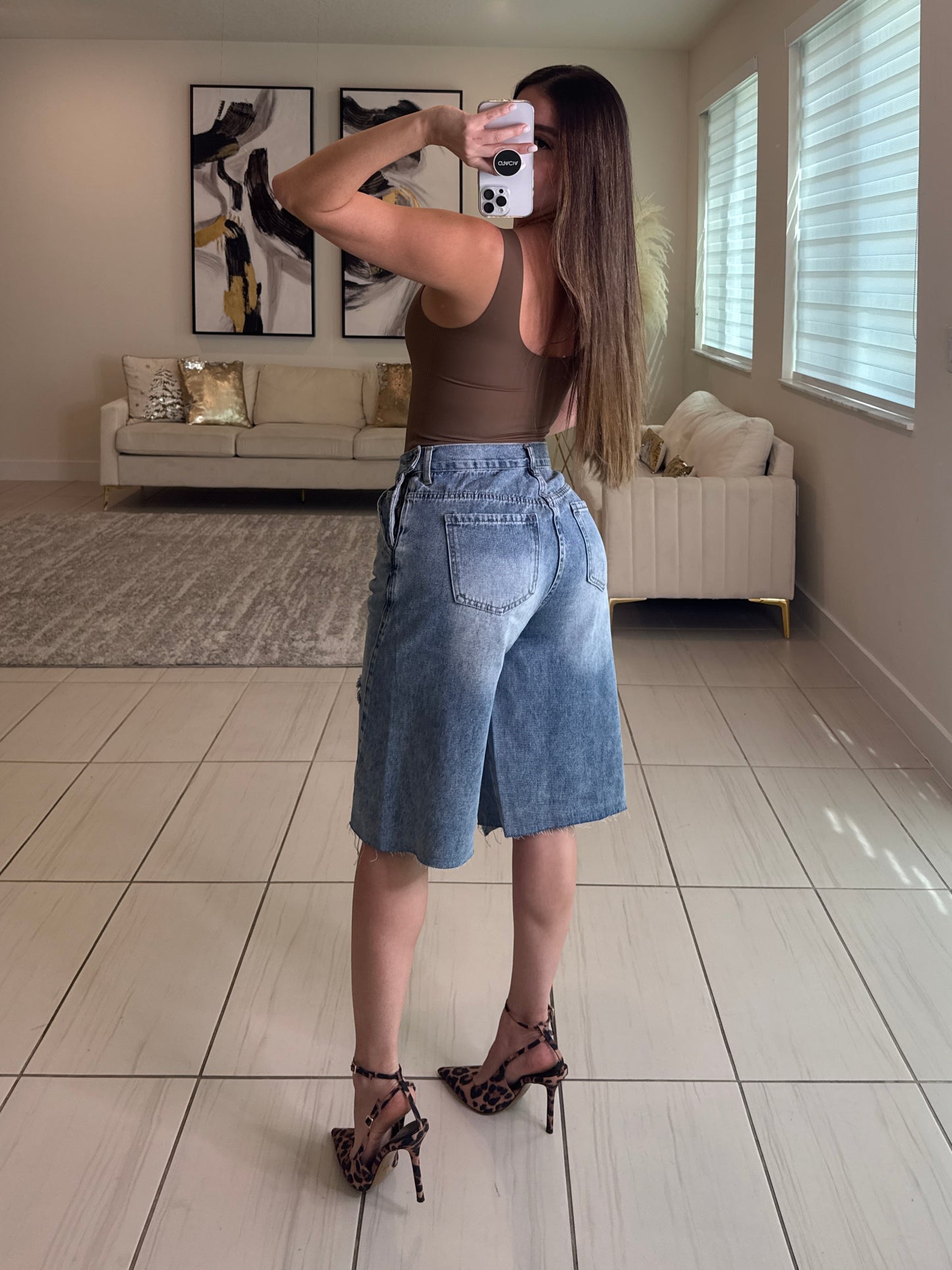 Modern Edge Denim Short