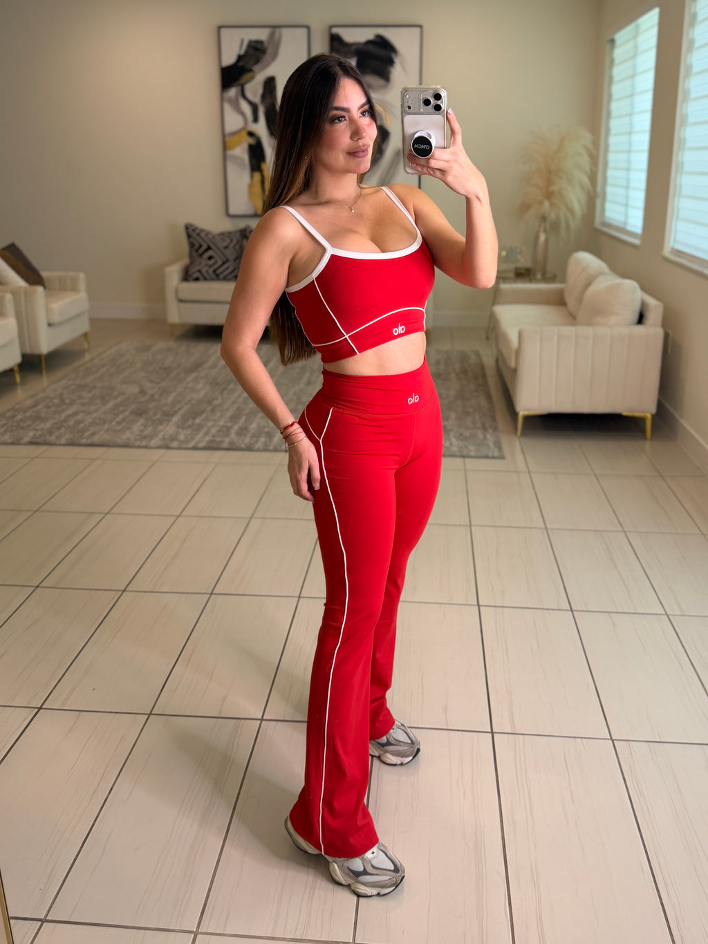 Airbrush Halo Red Pants Set