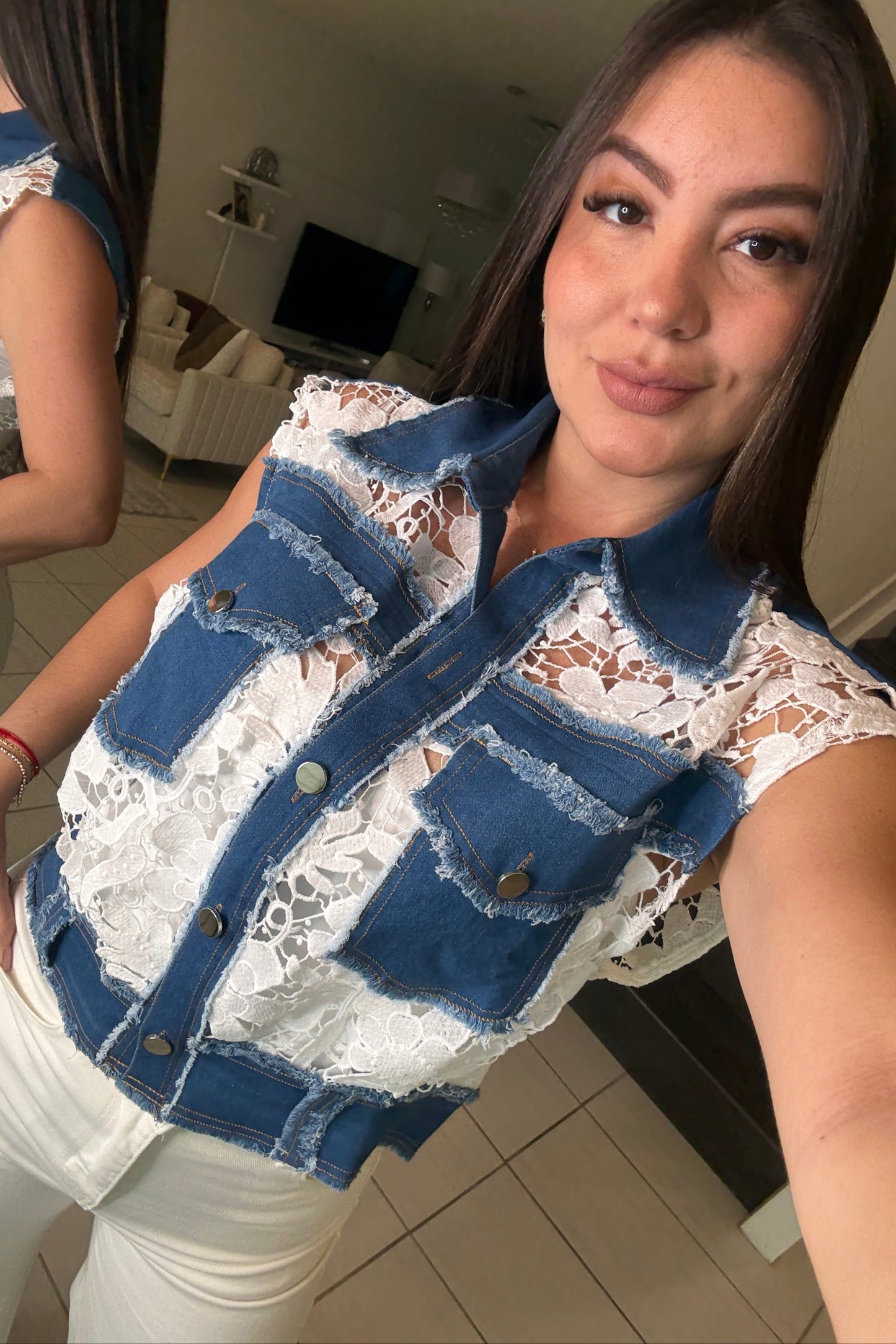 Blissful Day Embroidery White Jacket