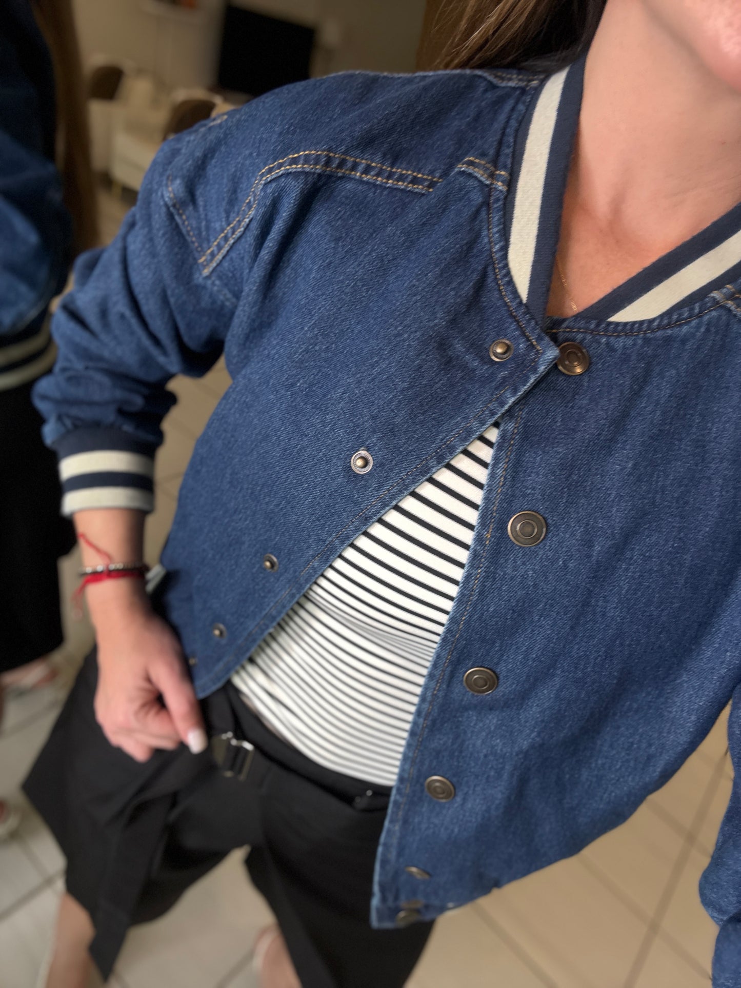 Empire Denim Bomber Jacket