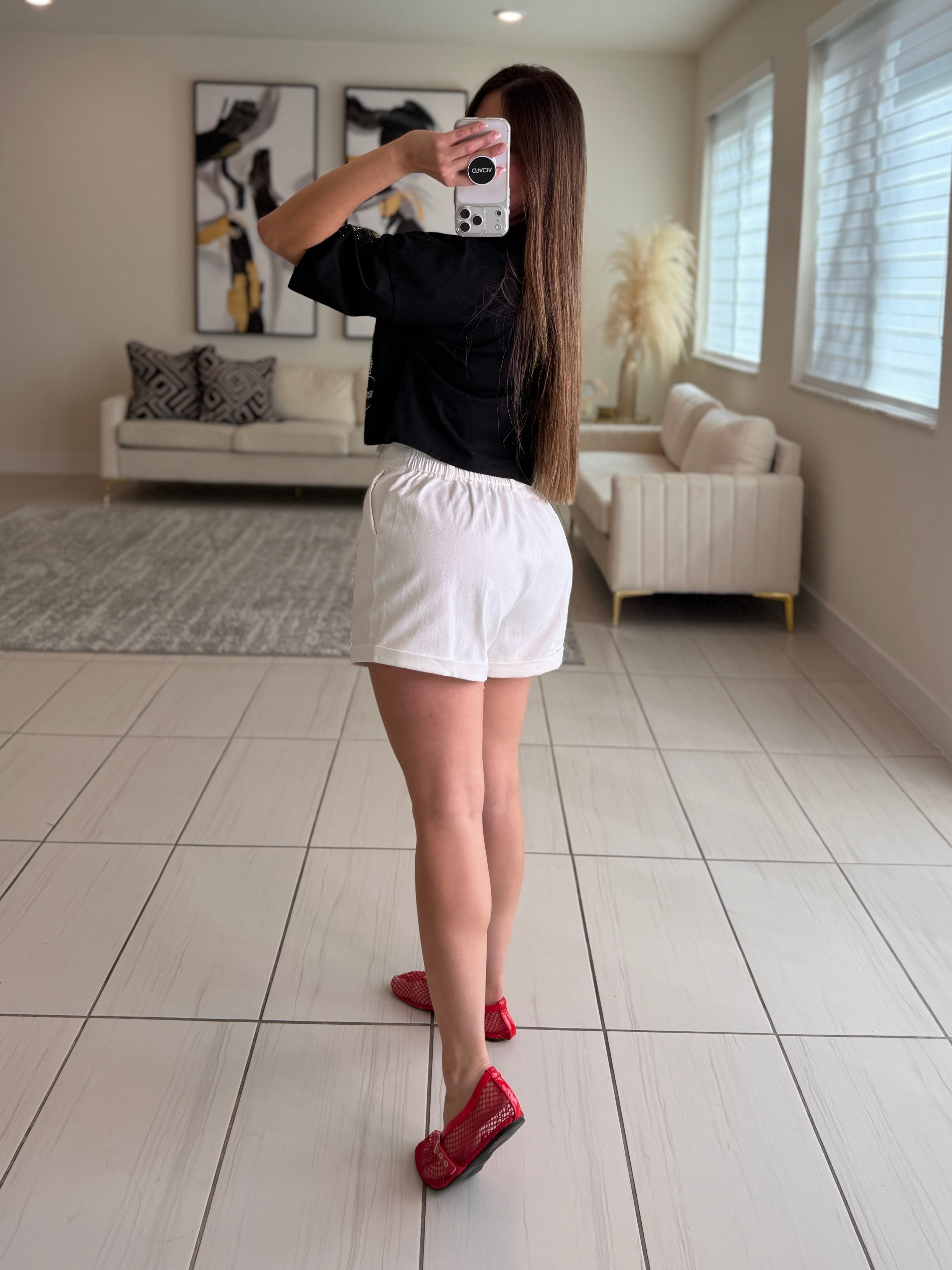 Funny Rhinestones Black Top