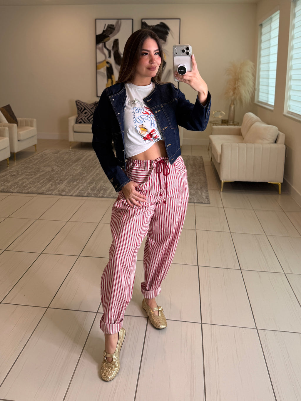 Power Poise Dark Denim Jacket