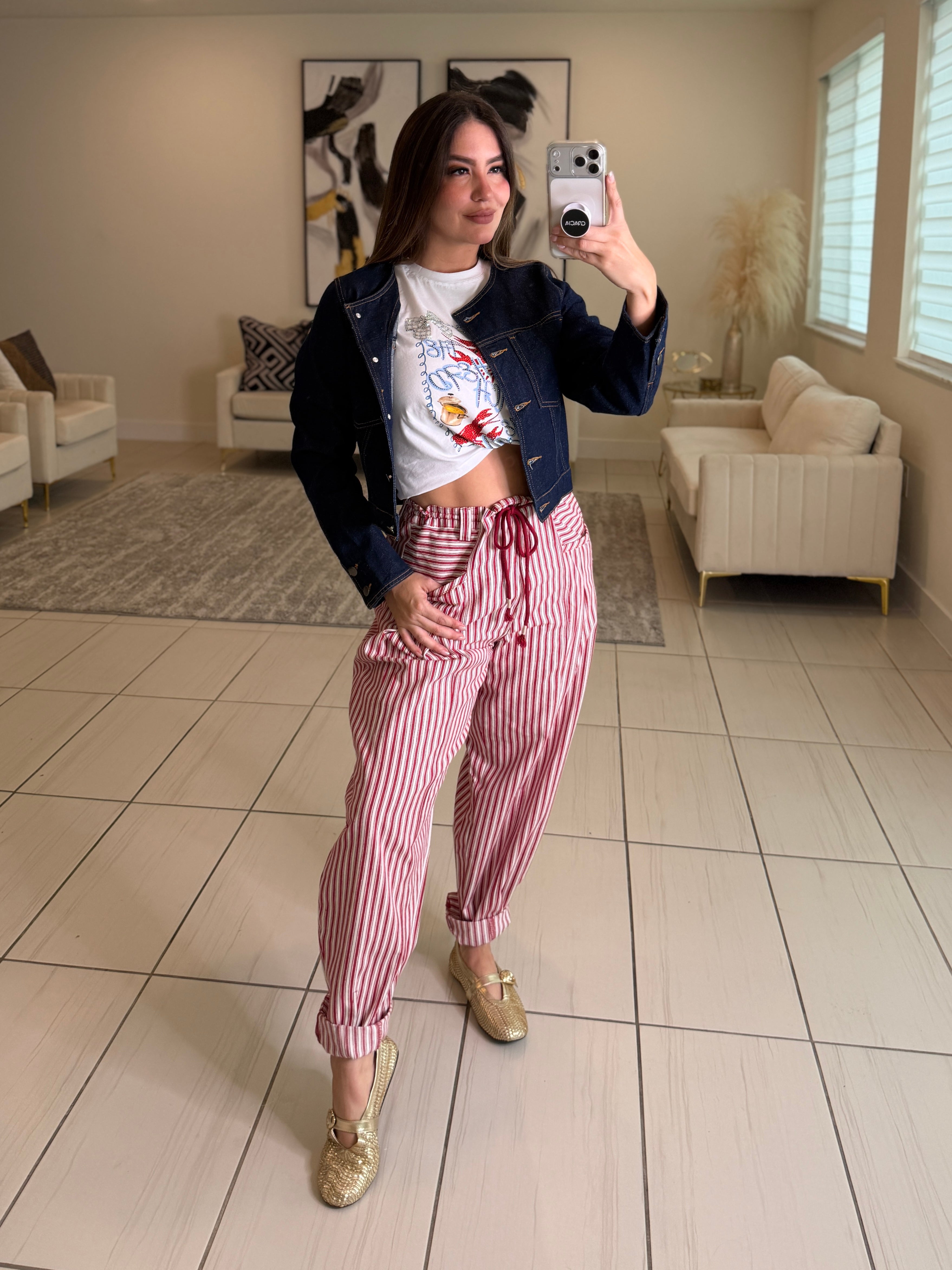 Power Poise Dark Denim Jacket