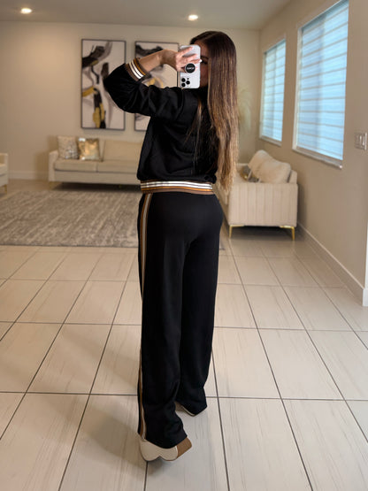 Iconic Muse Black Pant Set
