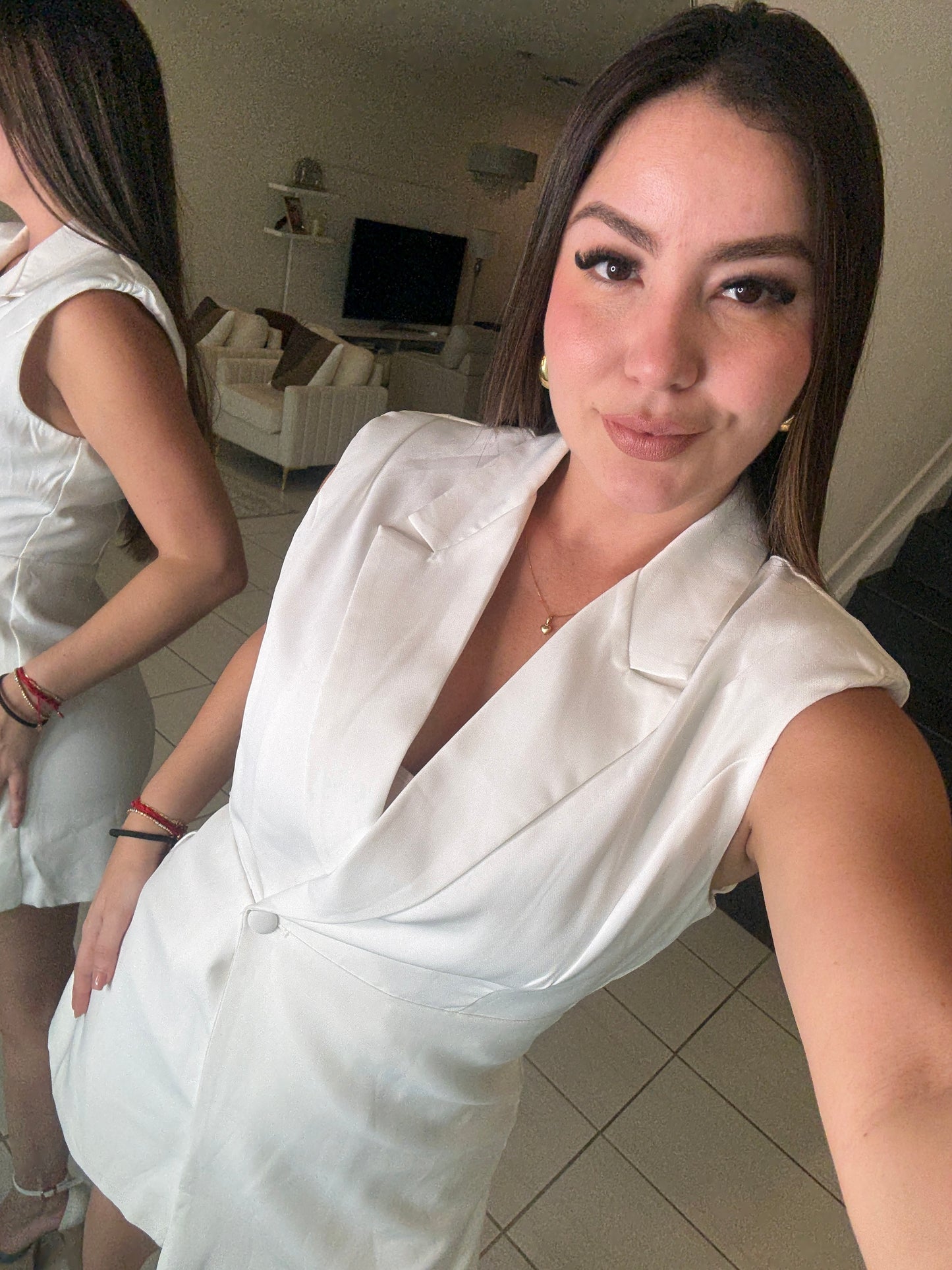 Bossed Up White Romper