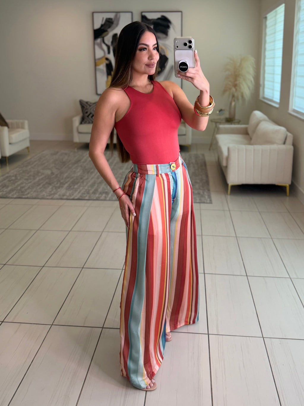 Harvest Stripes Colorful Pants