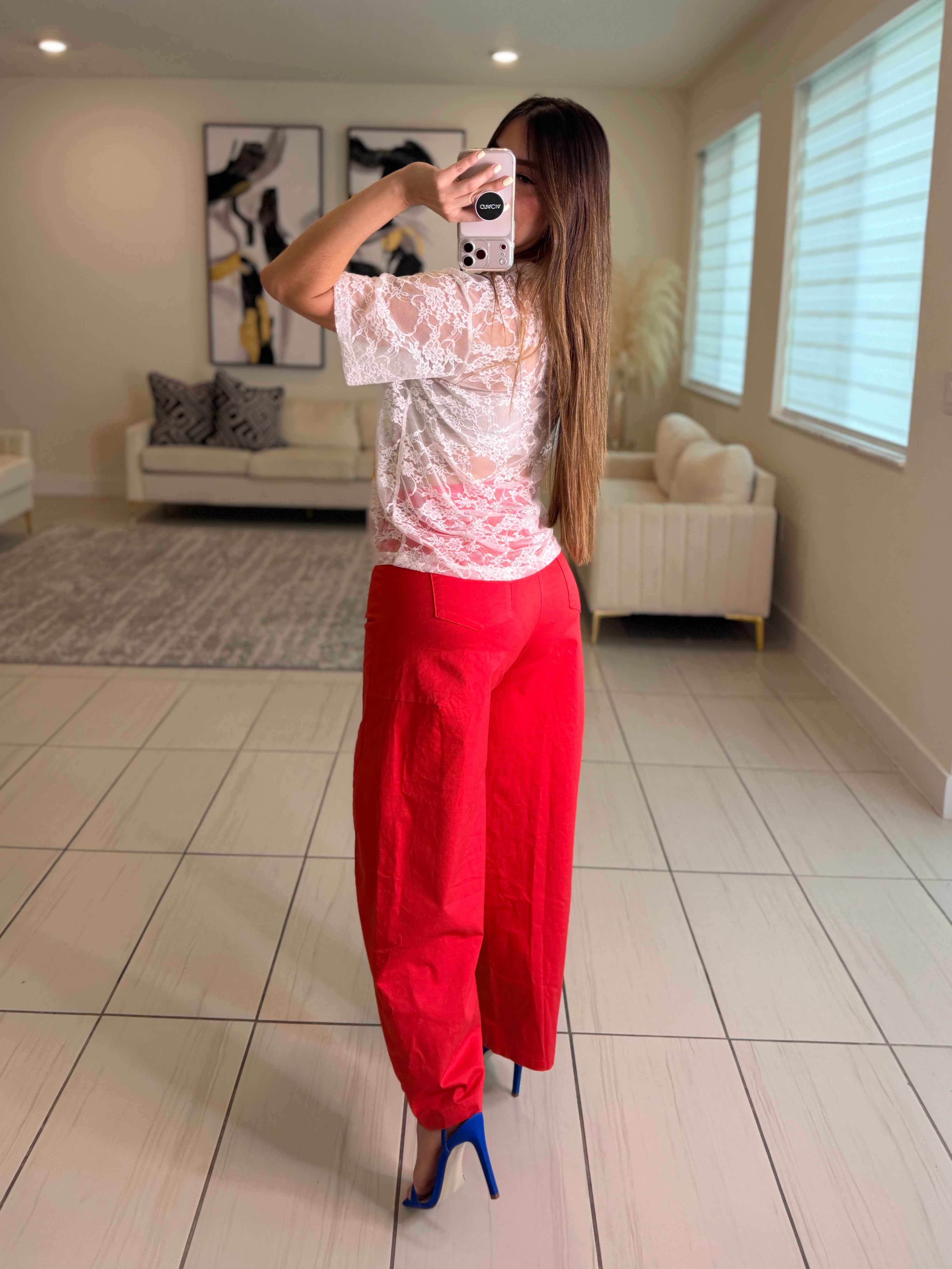Gravity Scarf Red Barrel Pants