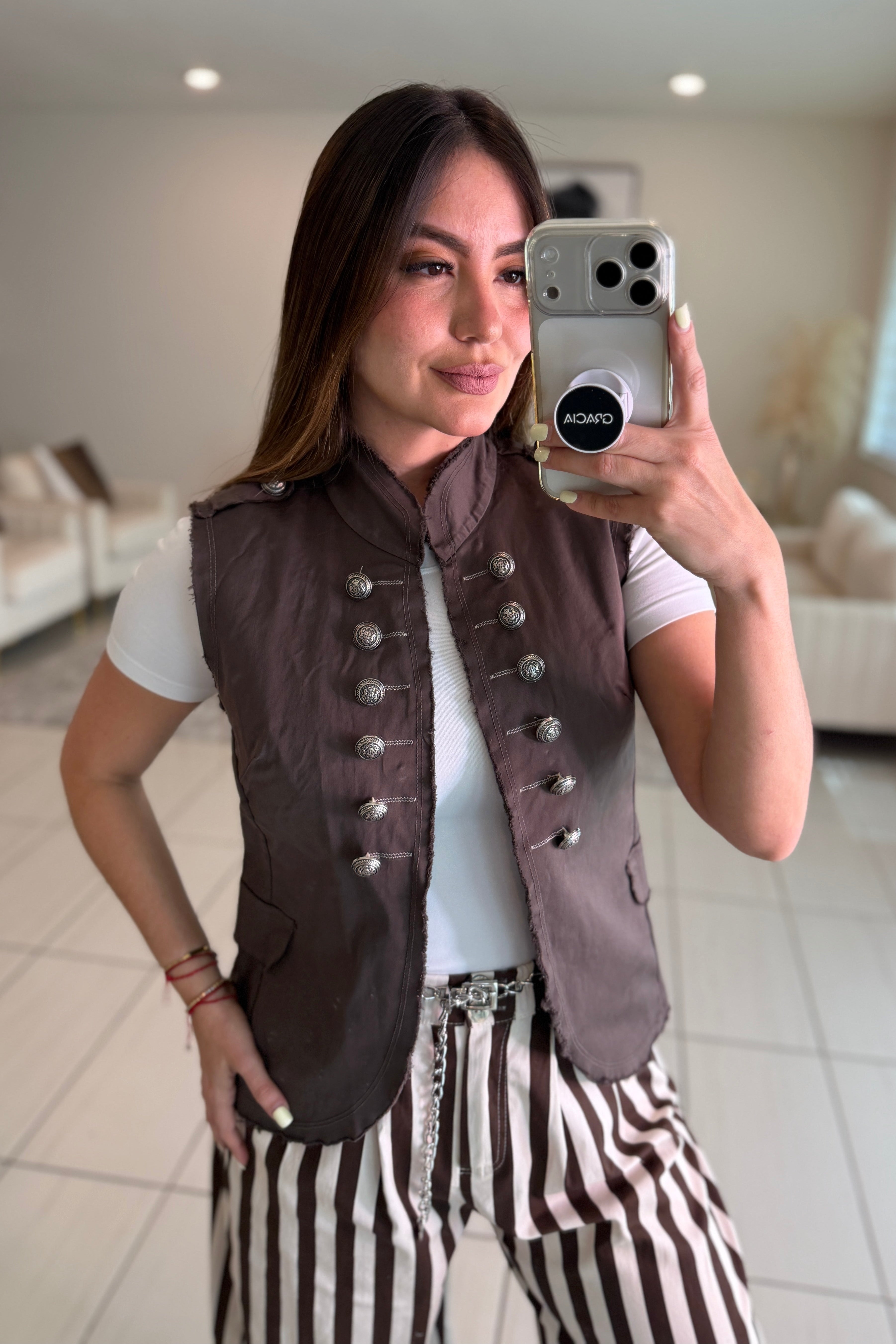 Napoleon Brown Vest Jacket