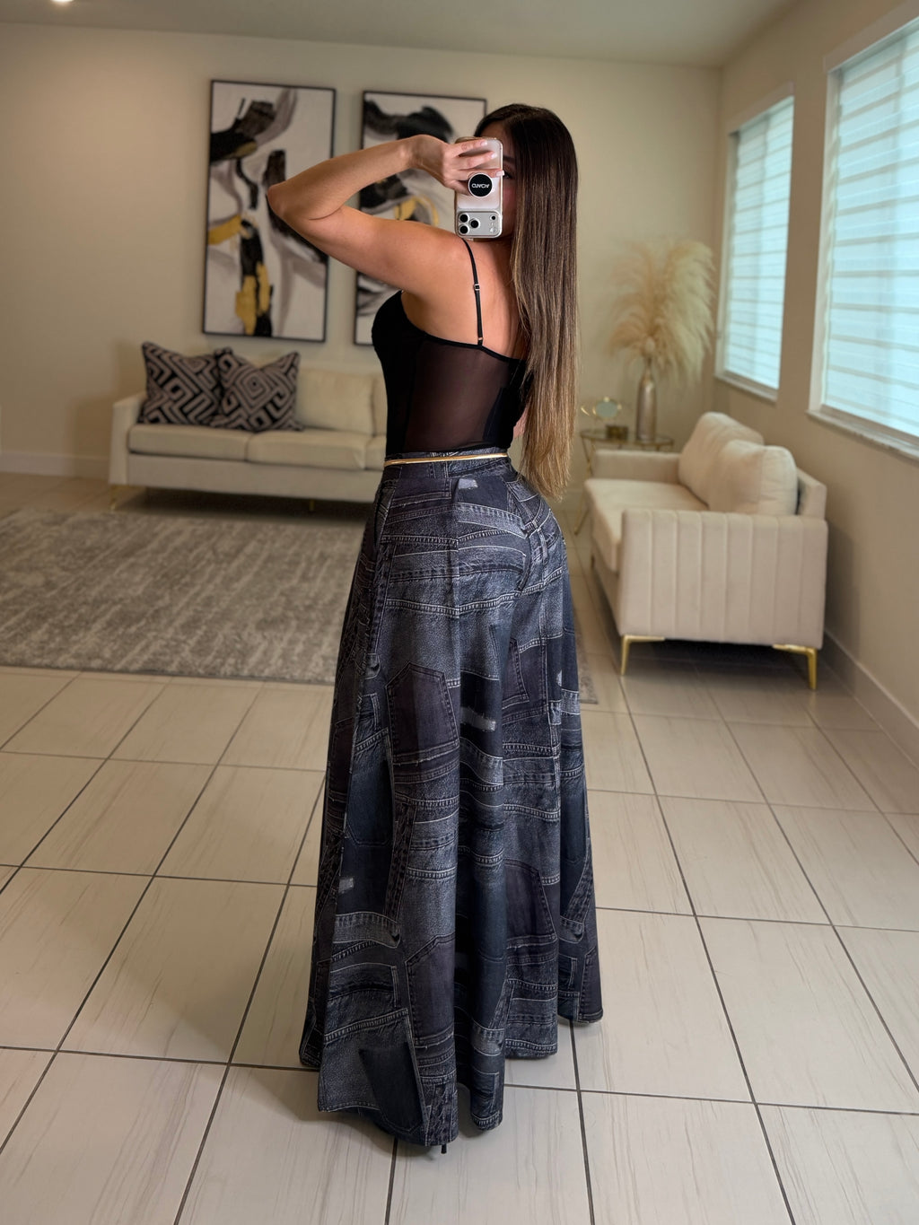 Signature Elegance Black Palazzo Pants
