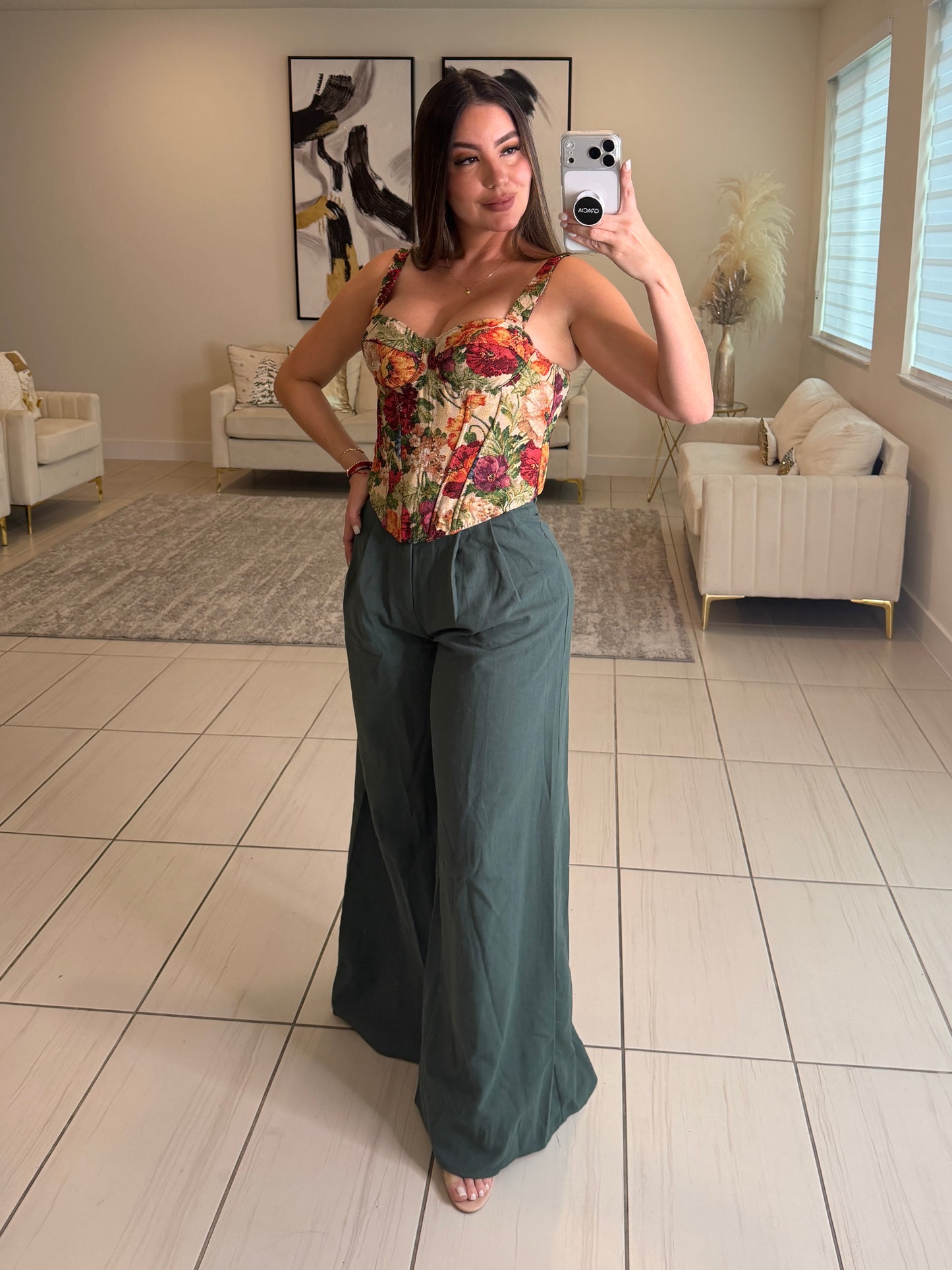 Gravity Flow Balloon Green Pants