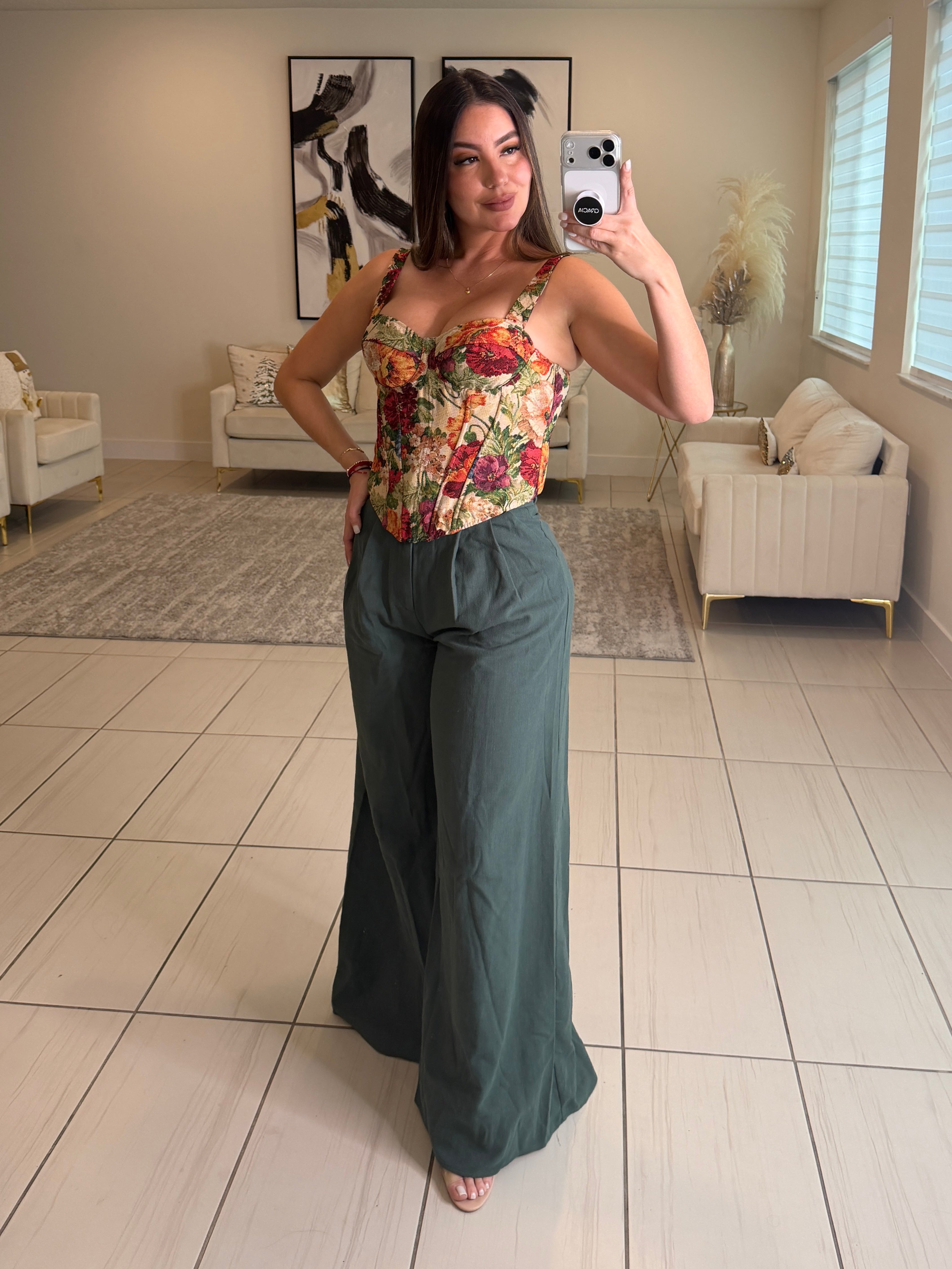 Gravity Flow Balloon Green Pants