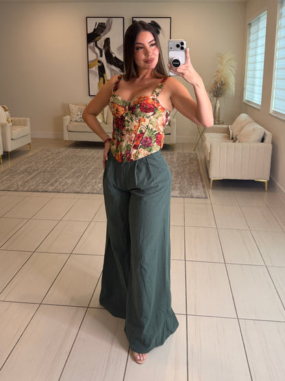 Gravity Flow Balloon Green Pants