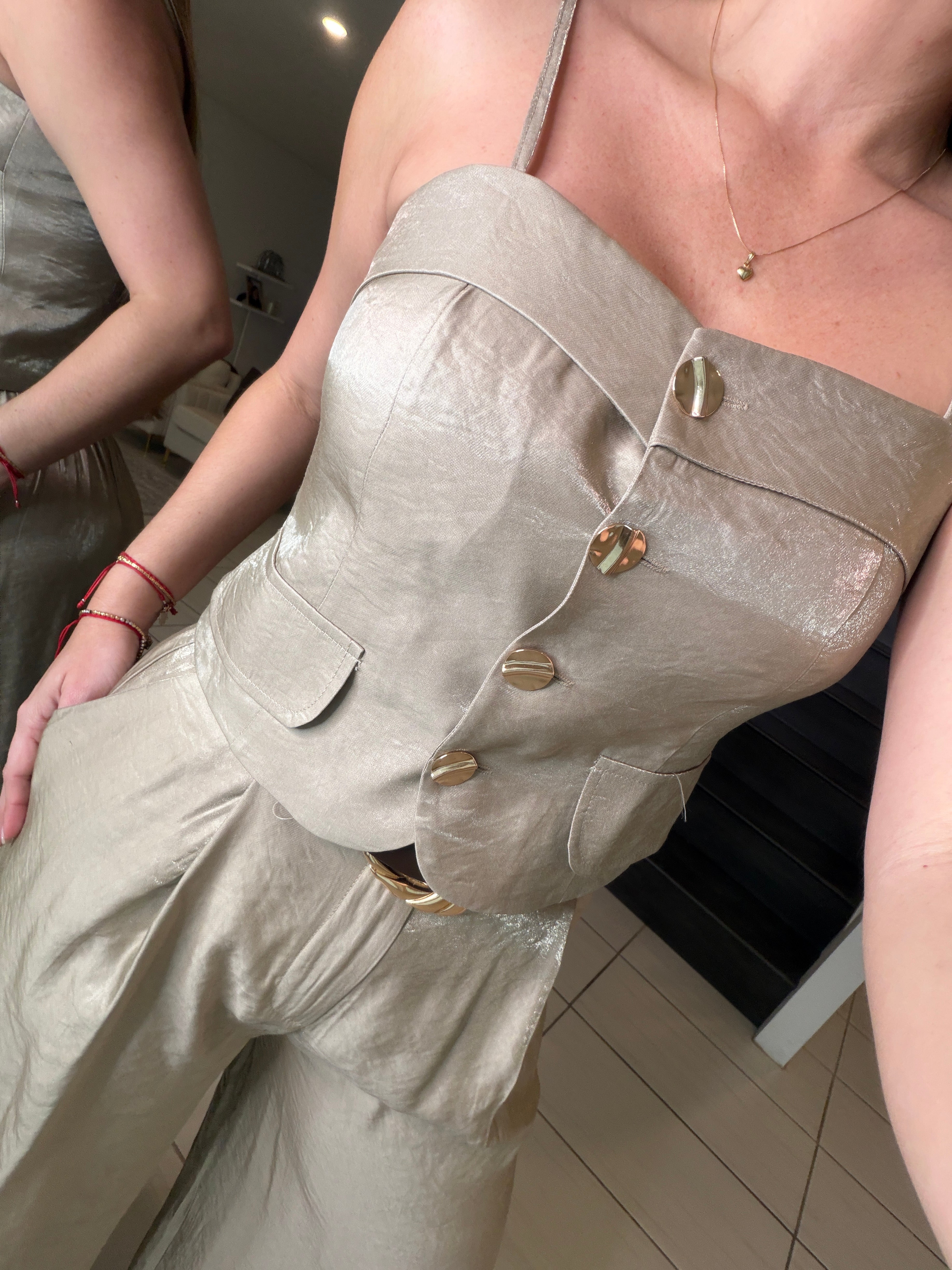 Cabana Muse Taupe Pant Set