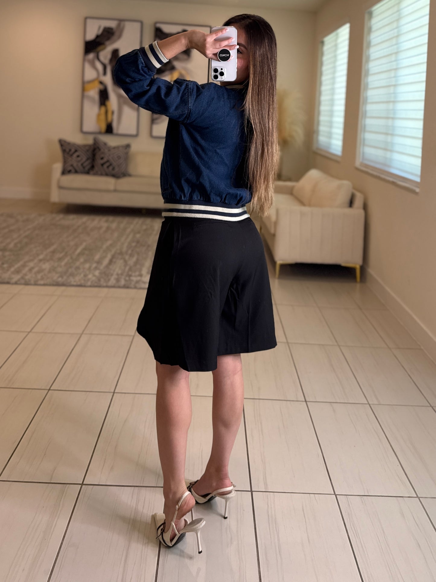 Empire Denim Bomber Jacket