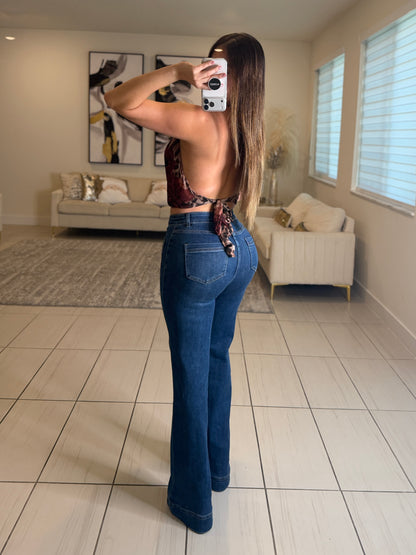 Modern Structure Denim Pants