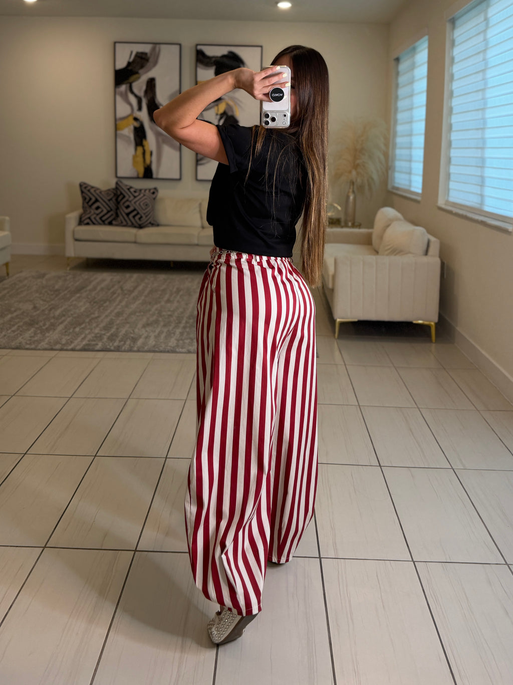 Gravity Stripes Red Pants