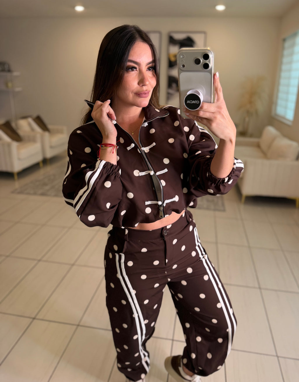 Oriental Polka Muse Brown Set