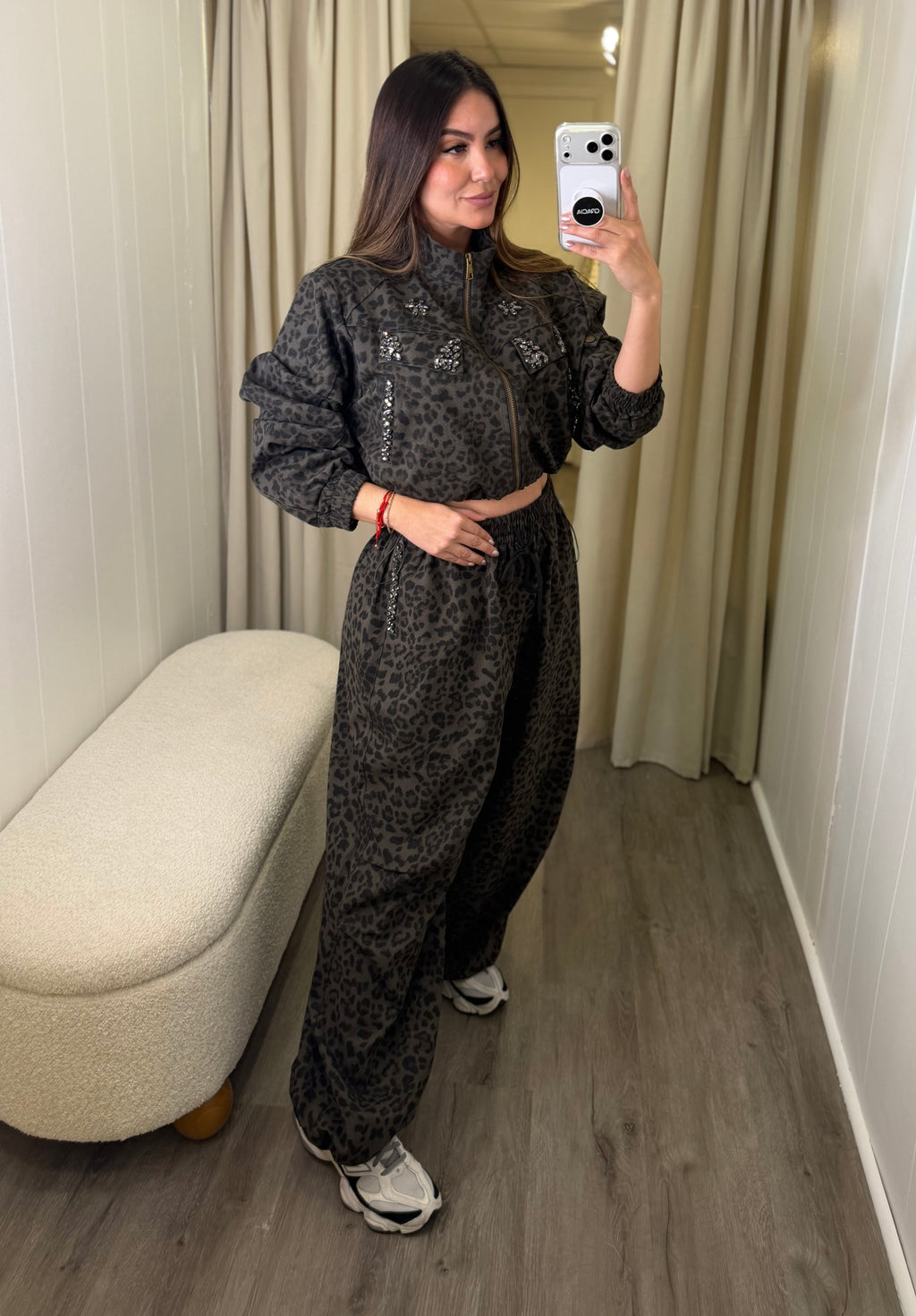 Dark Diva Leopard Print Pant Set