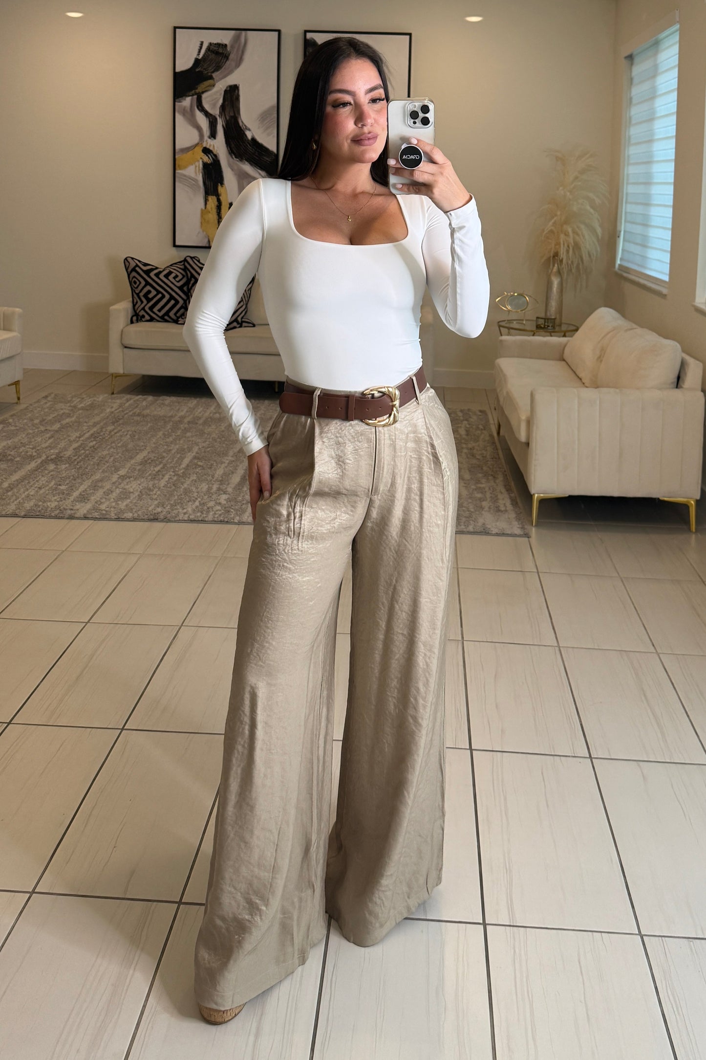 Crush Hour White Bodysuit