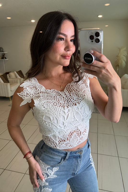Absolutely Crochet White Top