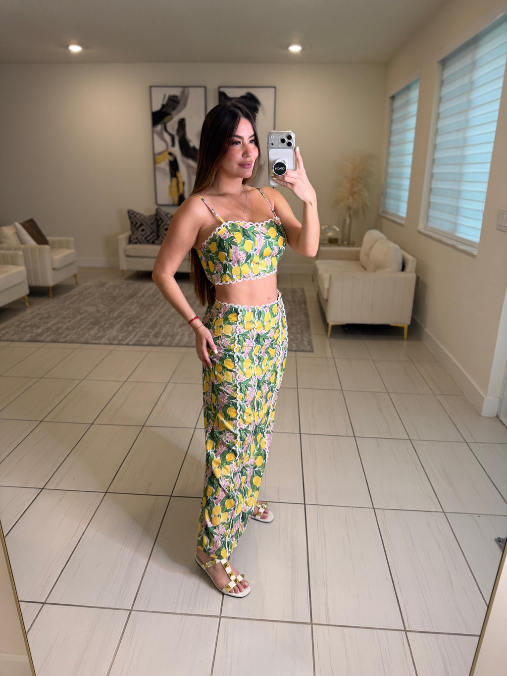 Amalfi Blossom Skirt Set