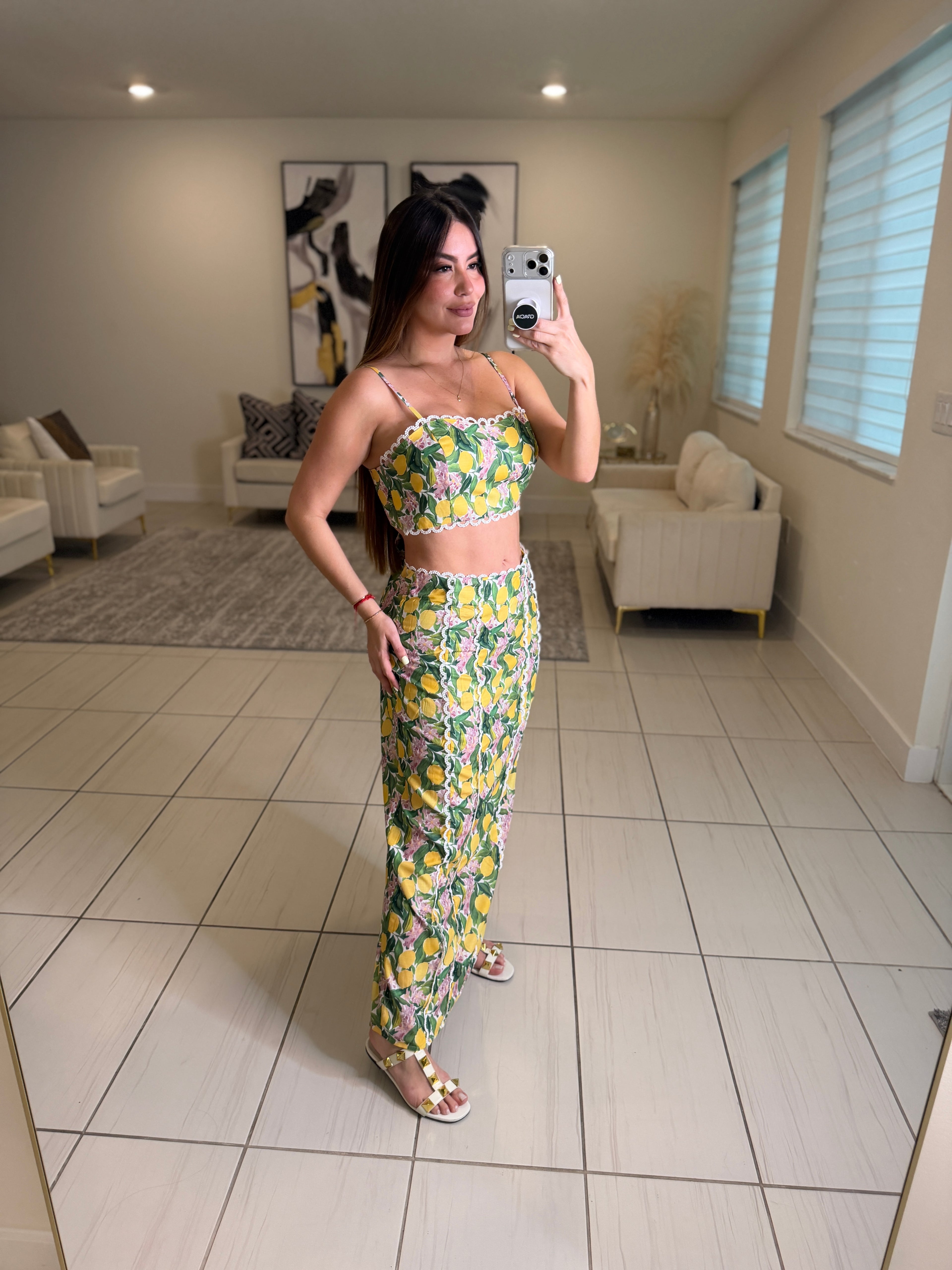 Amalfi Blossom Skirt Set