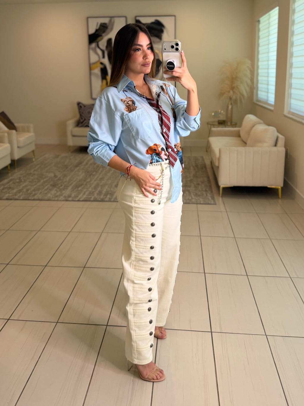 Napoleon White Denim Pants