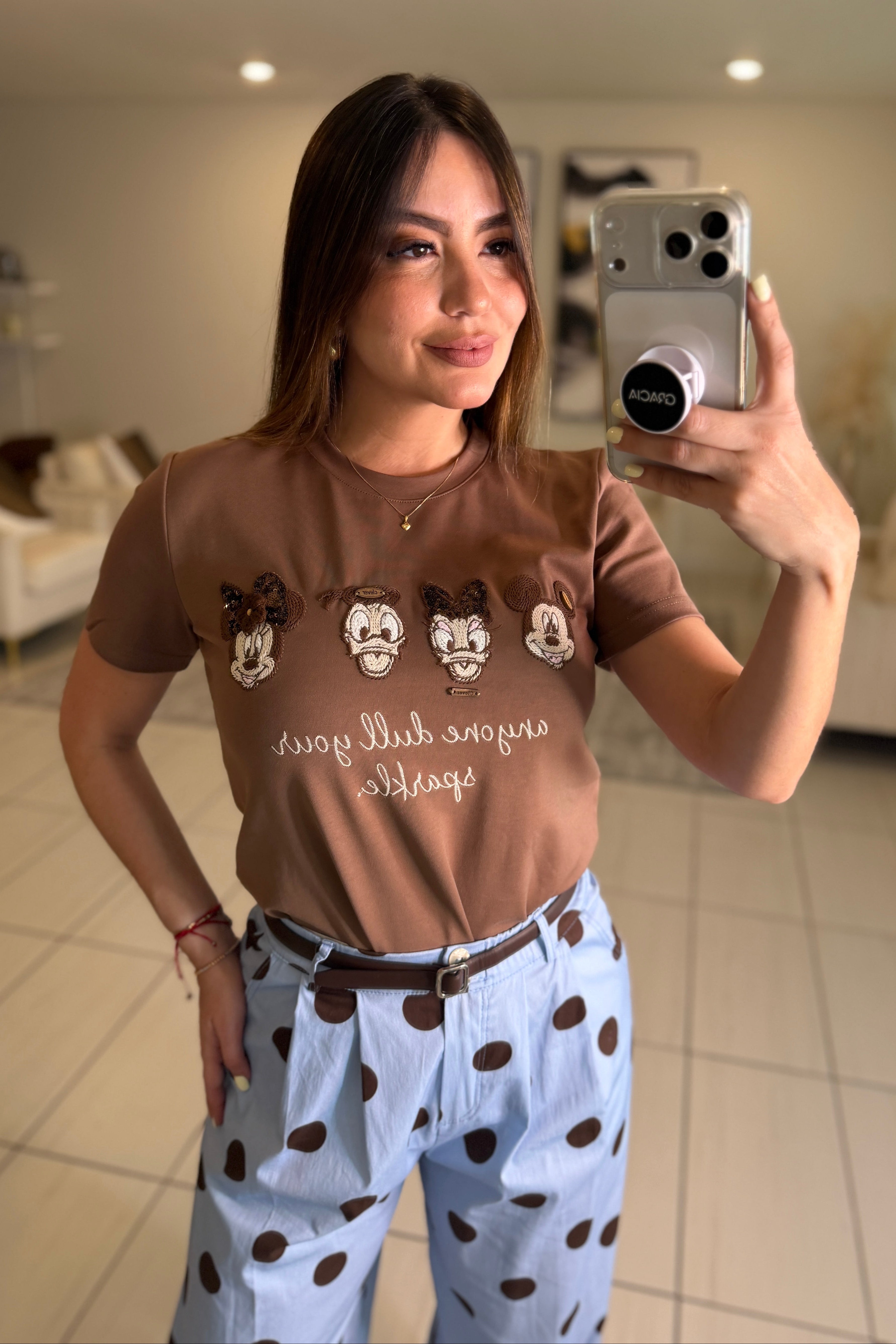 Magic Sparkle Brown Tshirt